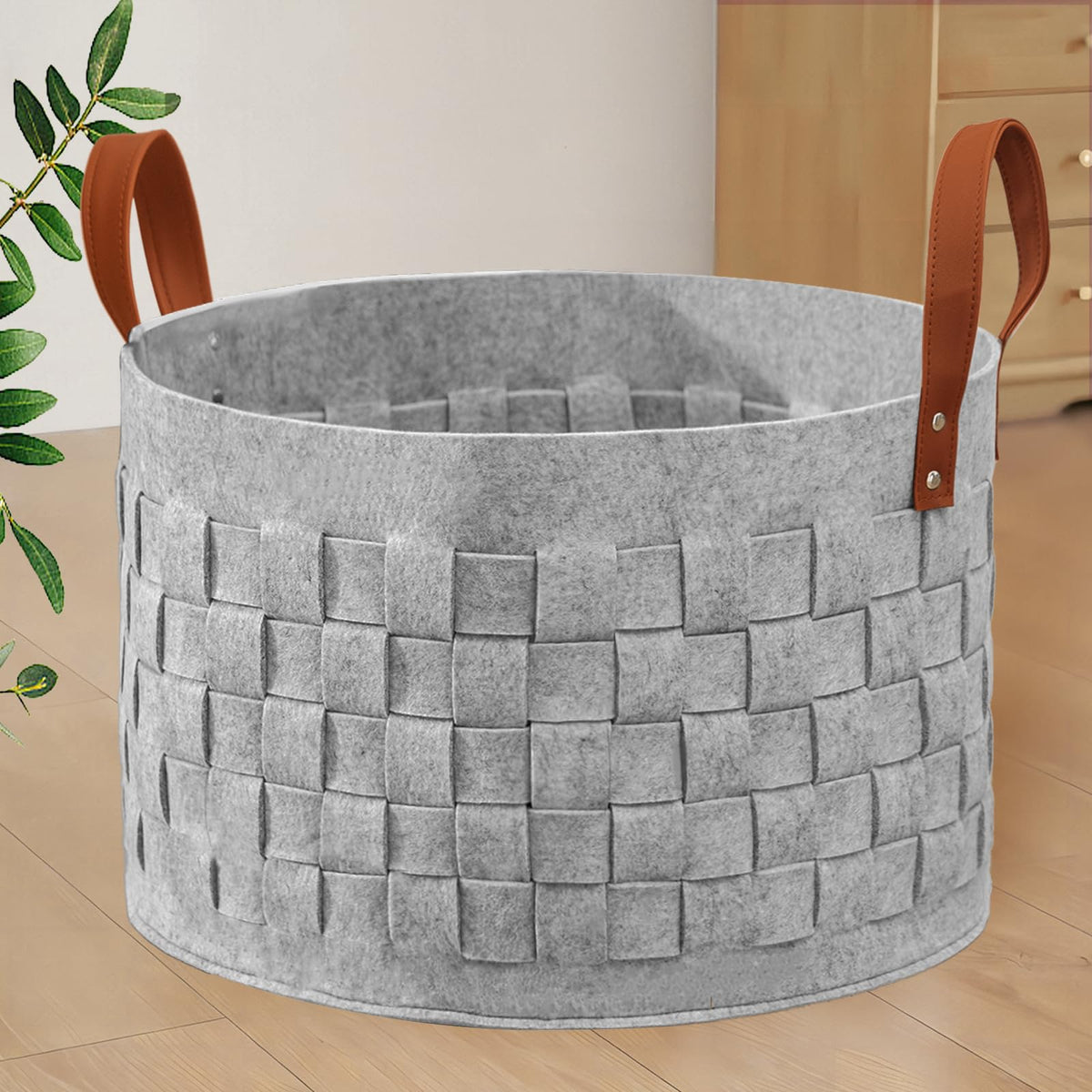 Boldmonkey Boldmoneky Blankets Basket 20 '' X20 X11.8, Large Storage Baskets For Organizing Round, Living Room Dog Toy Bin For D