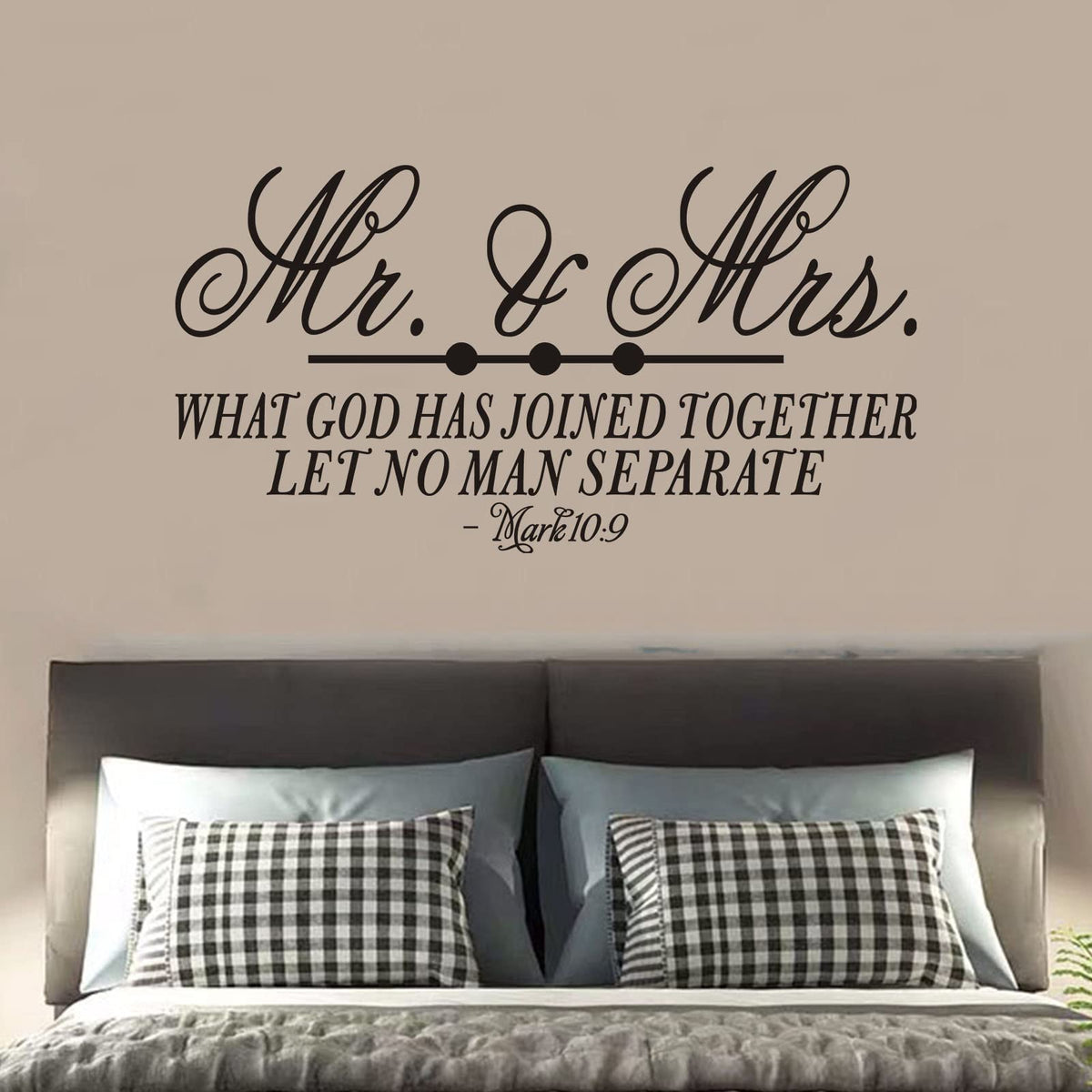 Seatune Wall Decals For Women, Bible Verse Wall Decals, Quotes Love Couples Positive Marriage Married Headboard Life Home Vinyl