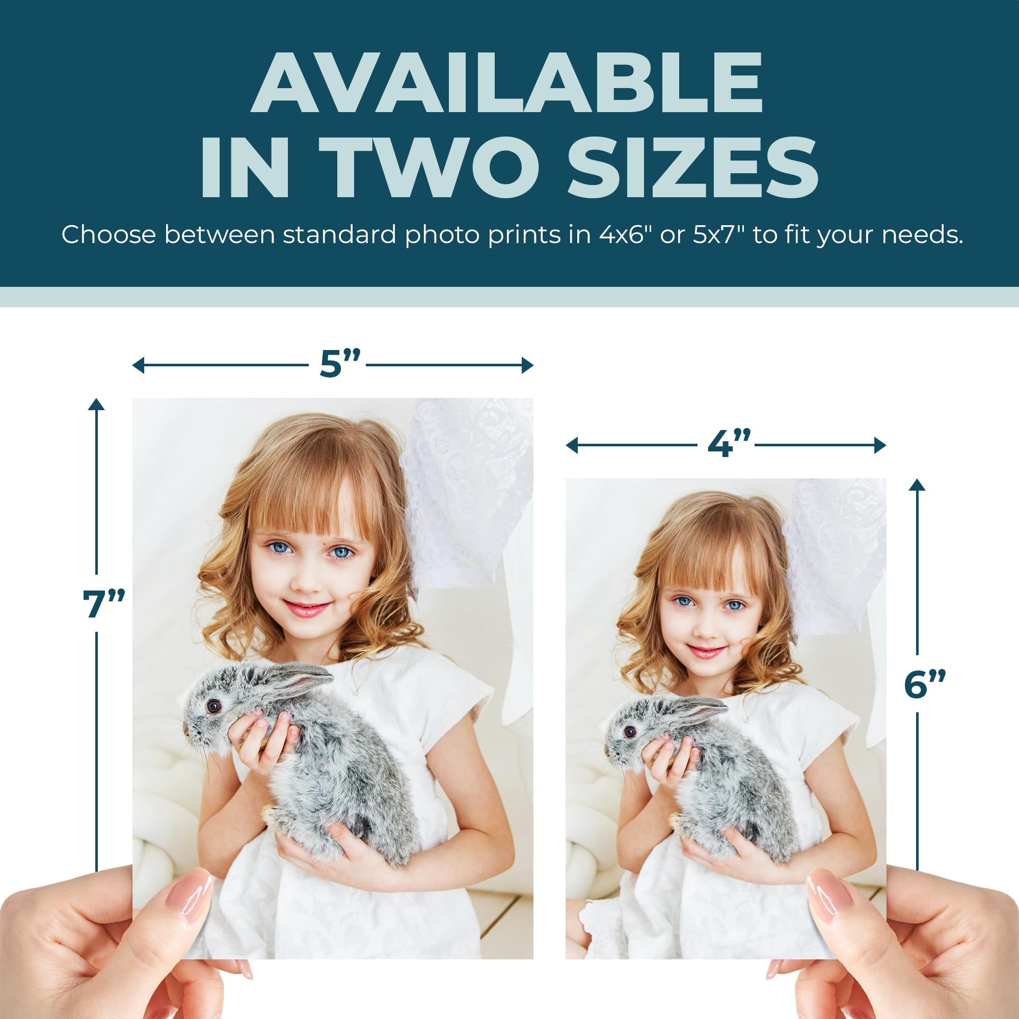 Bunny Badges Photo Prints - Glossy - 5X7 - Standard Size