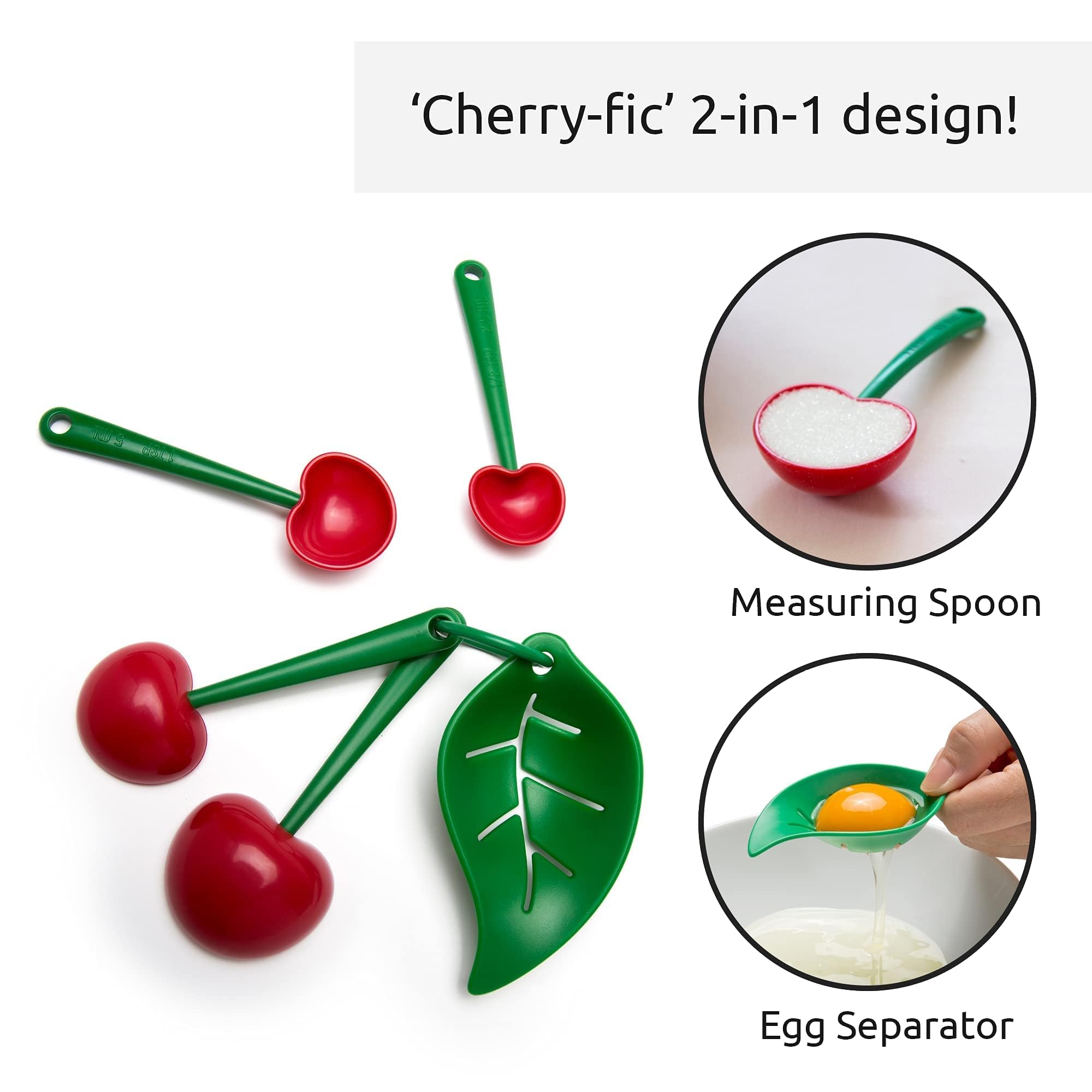 New!! Ototo Measuring Spoons Set - Teaspoons For Dry & Liquid Ingredients, Bpa-Free & Dishwasher Safe, Funny Gifts, Cute Kitchen