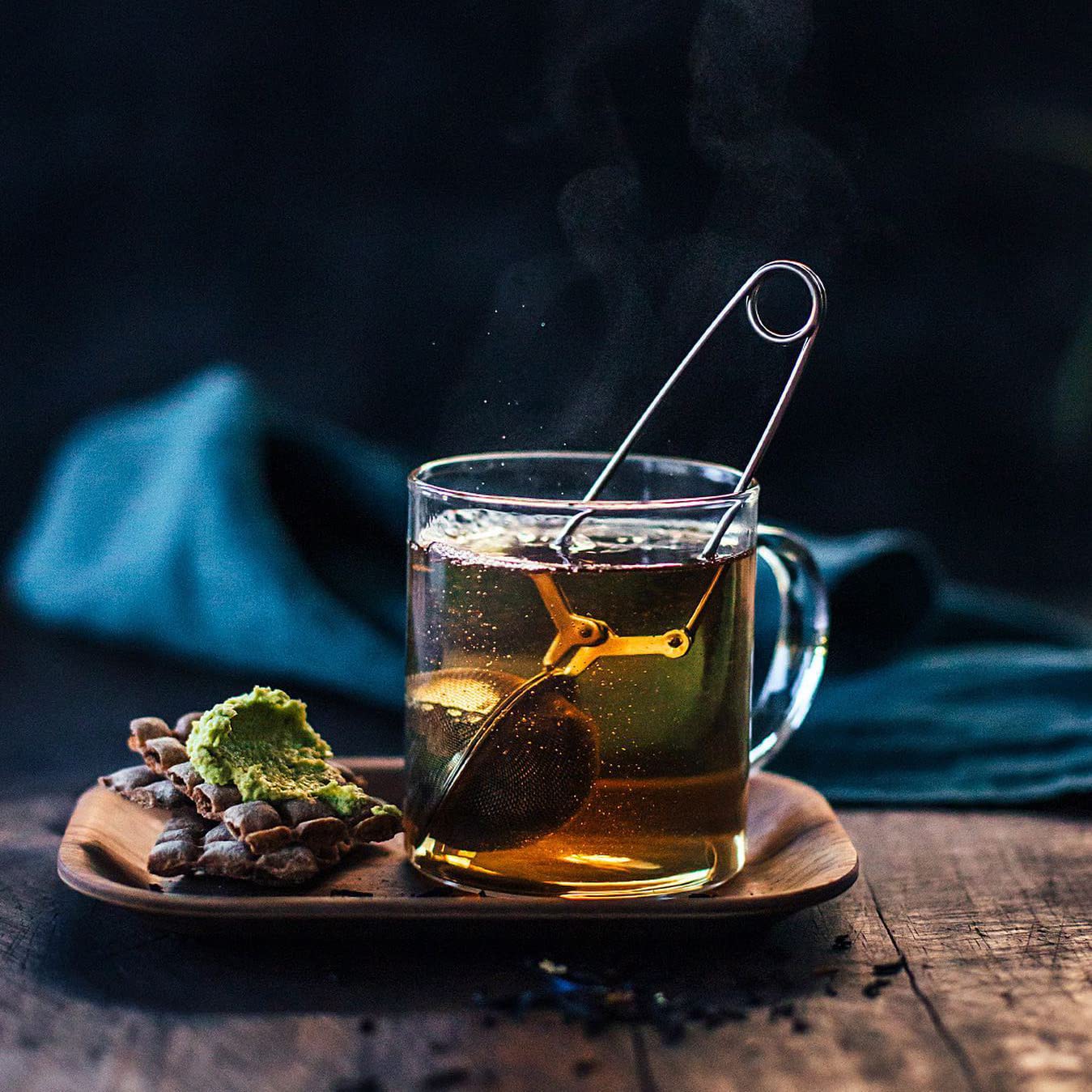 Set Of 6 Glass Mugs With Handles, Clear Glass Teacups Infusion Mug, Coffee Cups Perfect For Cappuccino, Latte, Tea, Espresso - D