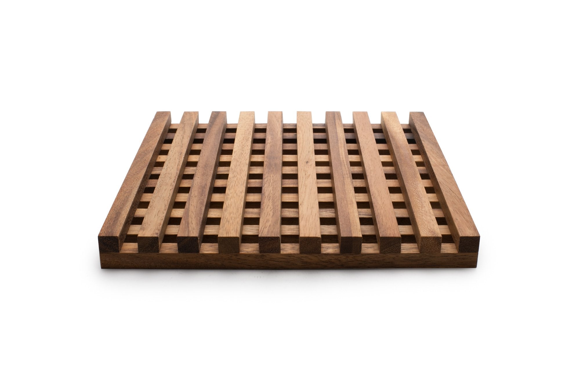 Ironwood Gourmet Venetian Trivet, 10 X 10 X 1 Inches, Acacia Wood