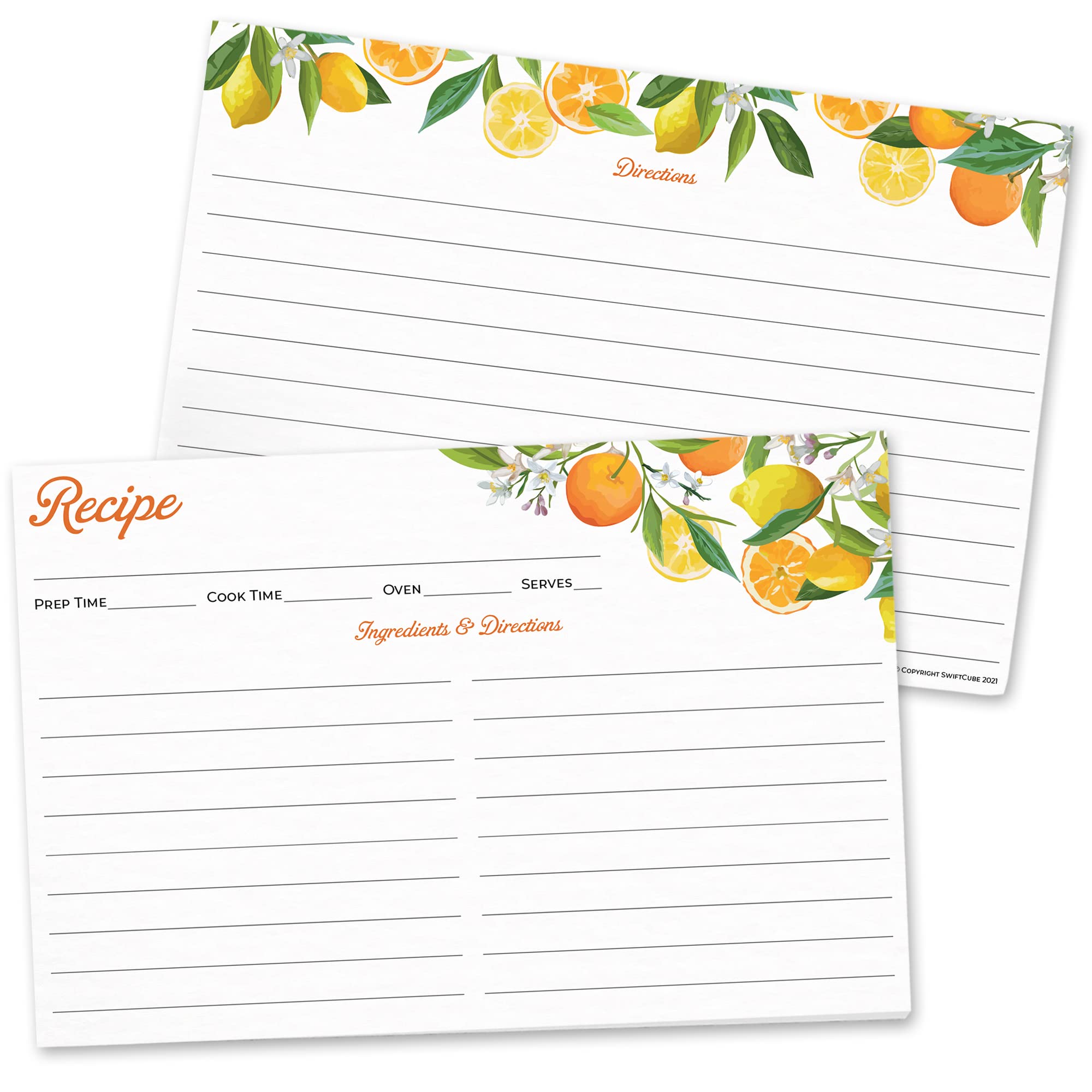 4X6 Recipe Cards Double Sided, 60 Pcs. Recipe Sheets, Kitchen Decor, Premium & Durable Kitchen Supplies, Easy To Write On Recipe