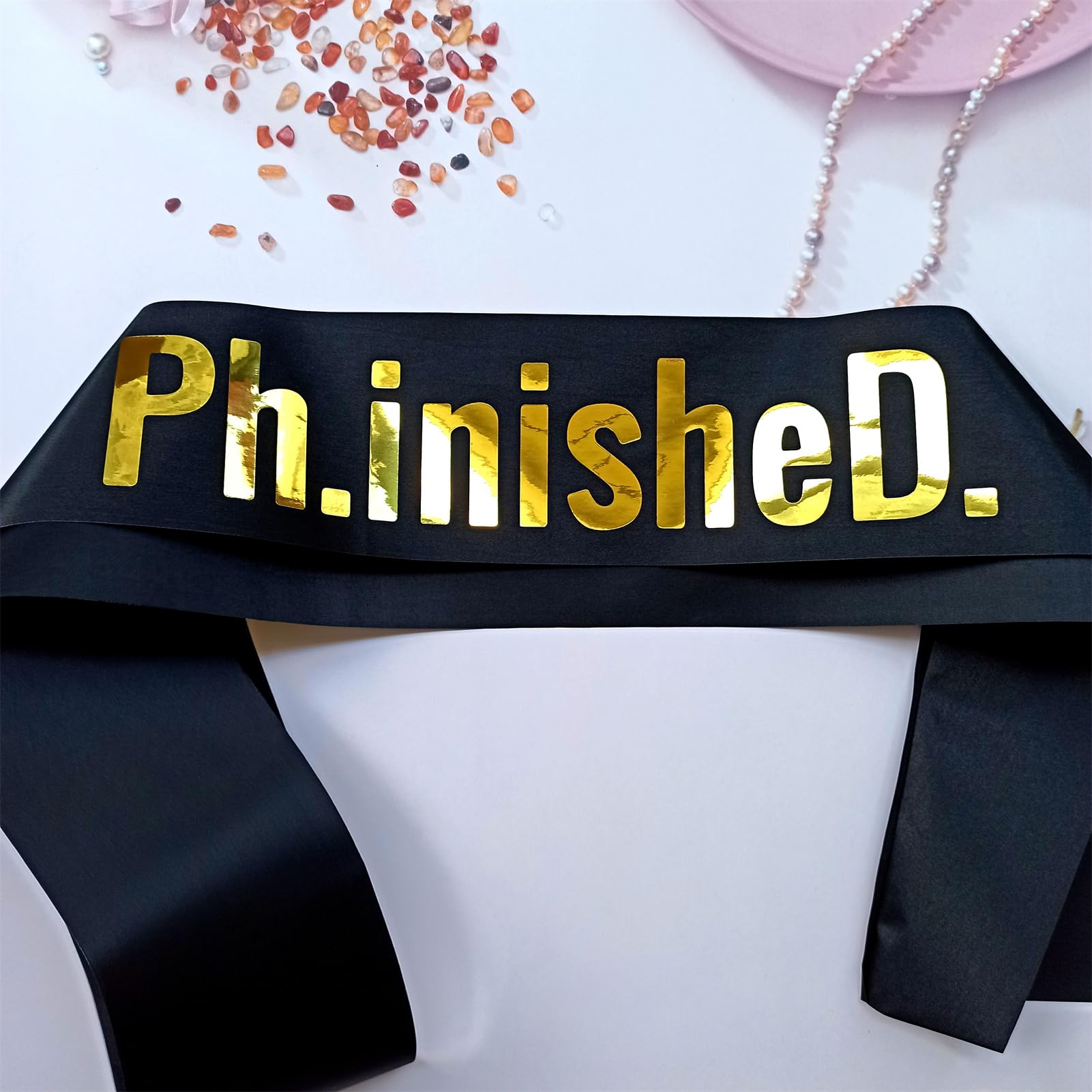 Magnusson'S Garden Phd Graduation Sash, Ph.Inished. Finished Phinally Done Graduation Gift For Phd Grads And Survivors, Class Of