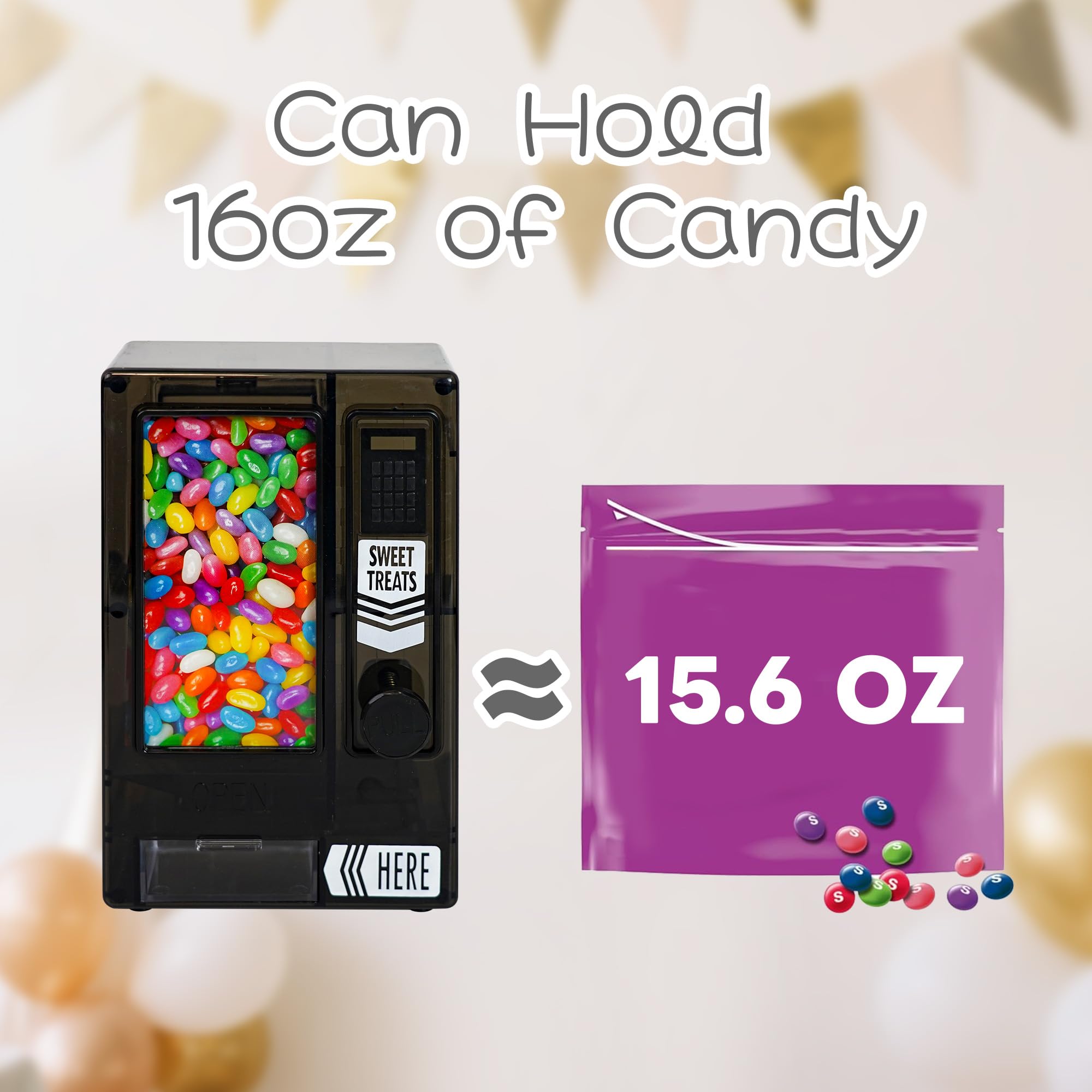 YOBRO Candy Dispenser, Cute Vending Machine for Desktop, Manual Candy Machine, Dispense Mini Candies, Birthday&Christmas Gift fo