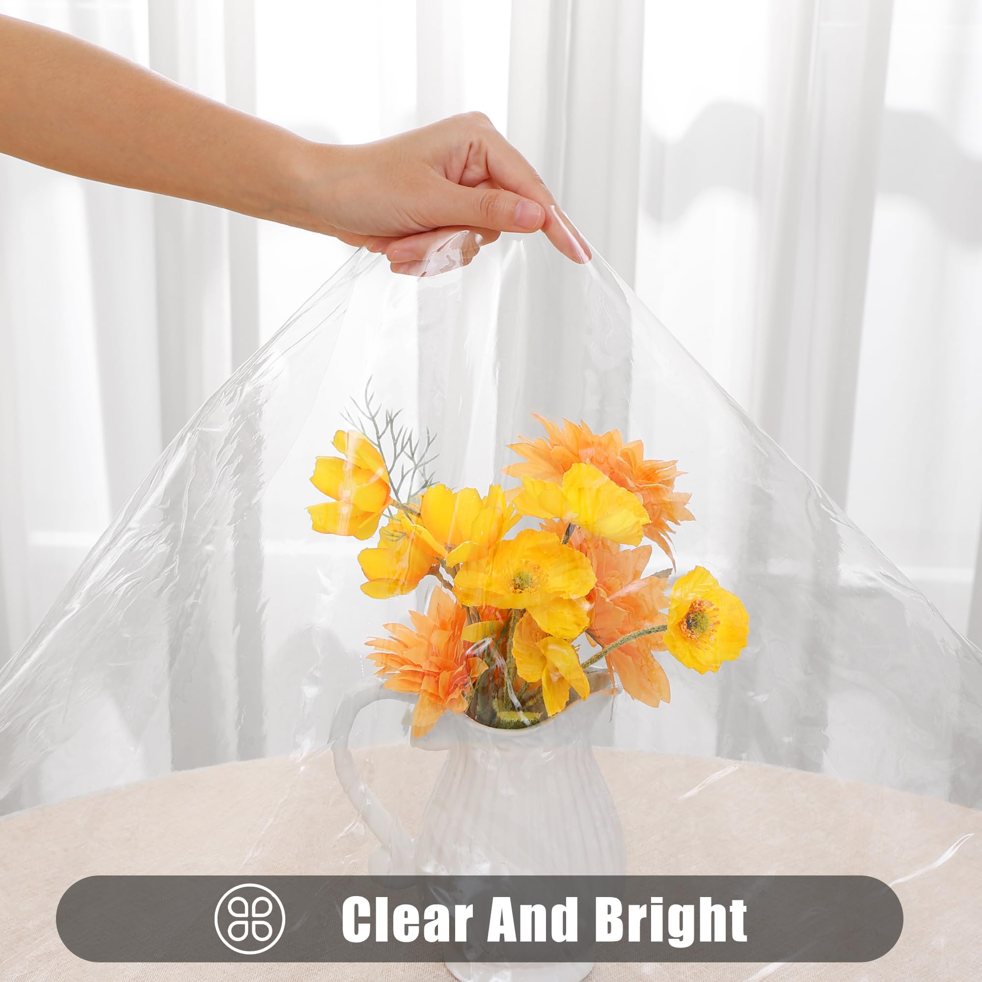 smiry Rectangle Clear Table Cloth 52x70 Inch  Waterproof Wipeable Vinyl Tablecloths Protector  Oil Spill Proof Transparent Plastic Table Cover for Dining  Picnic  Camping  Outdoor