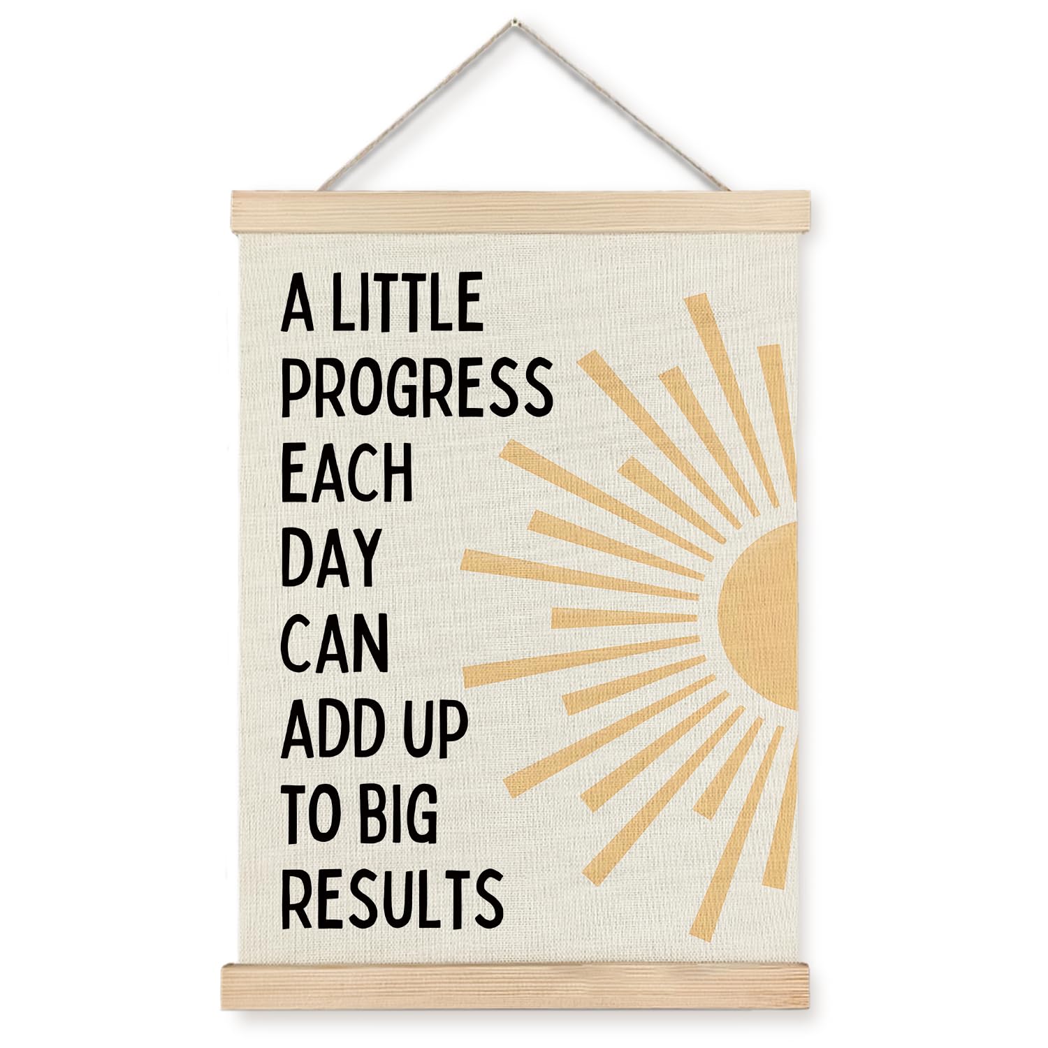 Supwhd Positive Affirmations Wall Decor, Inspirational Add Up To Big Results Office Wall Art, Motivational Quotes Wall Art For O