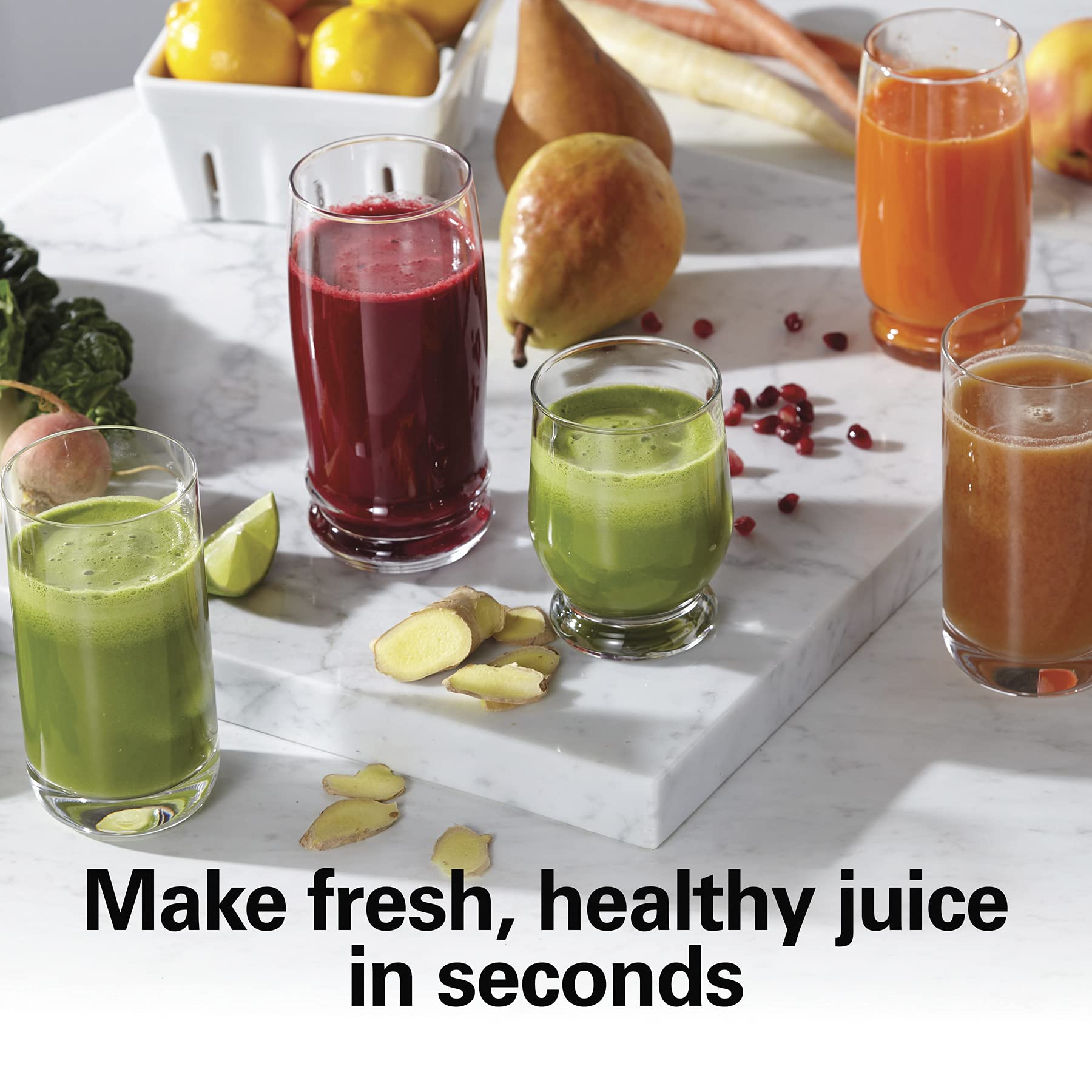 Hamilton Beach Juicer Machine, Big Mouth Large 3    Feed Chute For Whole Fruits And Vegetables, Easy To Clean, Centrifugal Extra