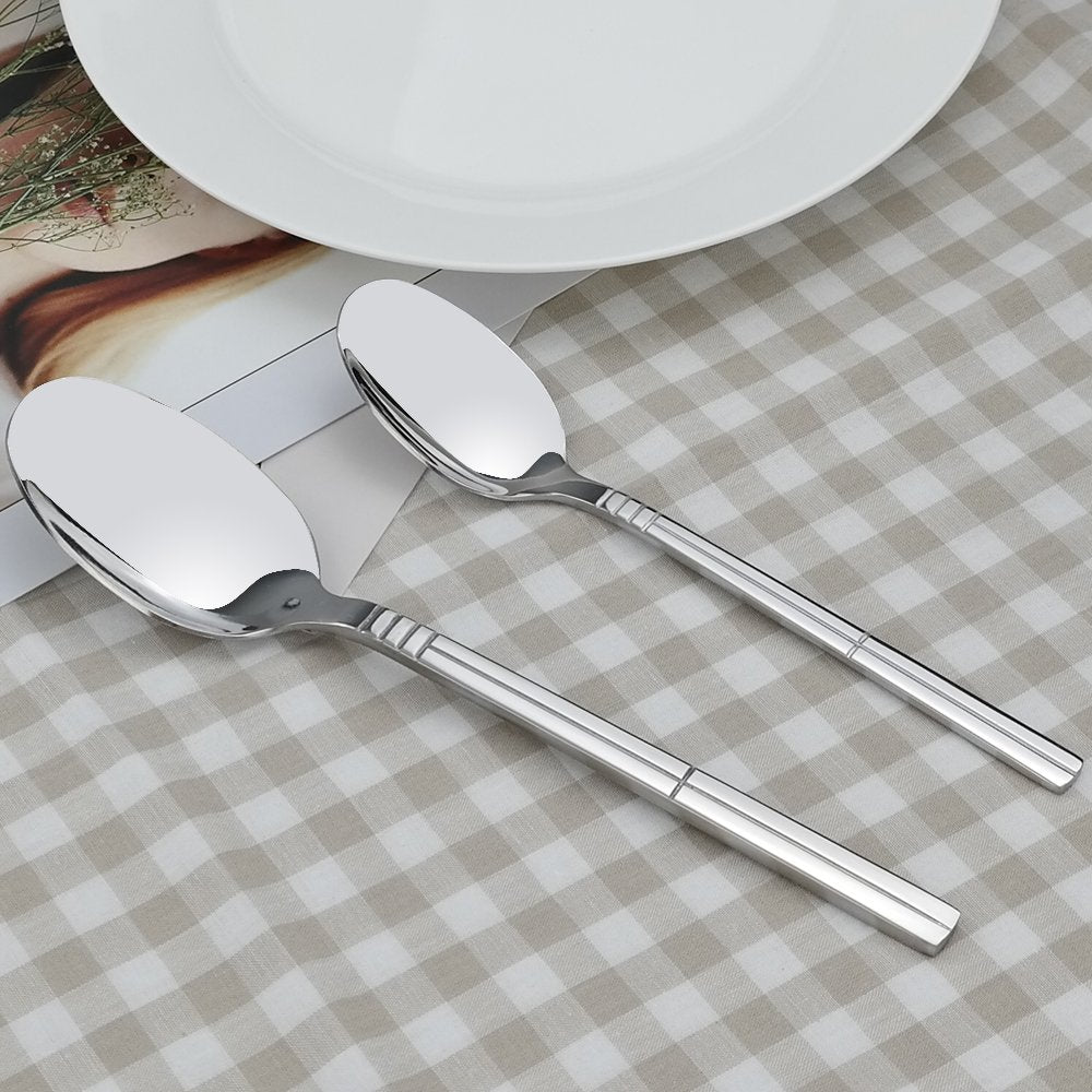 Saedy 60 Piece Stainless Steel Silverware Set, Dinner Table Flatware Service For 12