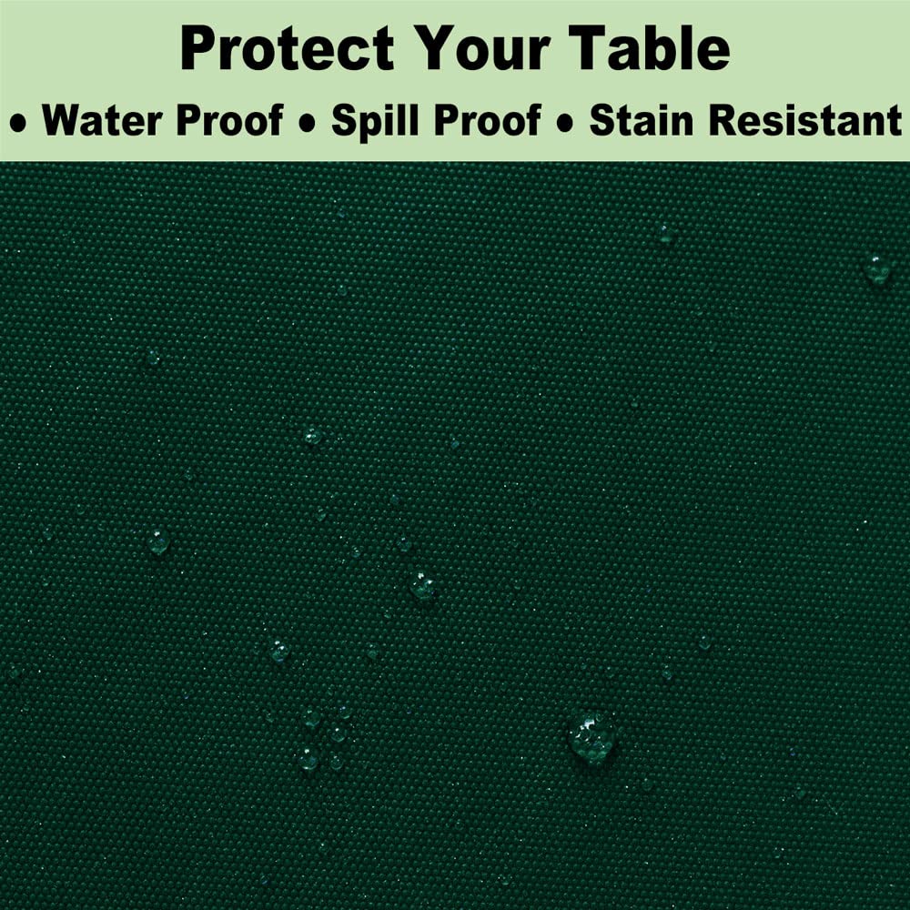 Plastic Dark Green Tablecloths 3 Pack Forest Green Disposable Table Covers 54'' X 108'' Hunter Green Table Cloths For Tropical T