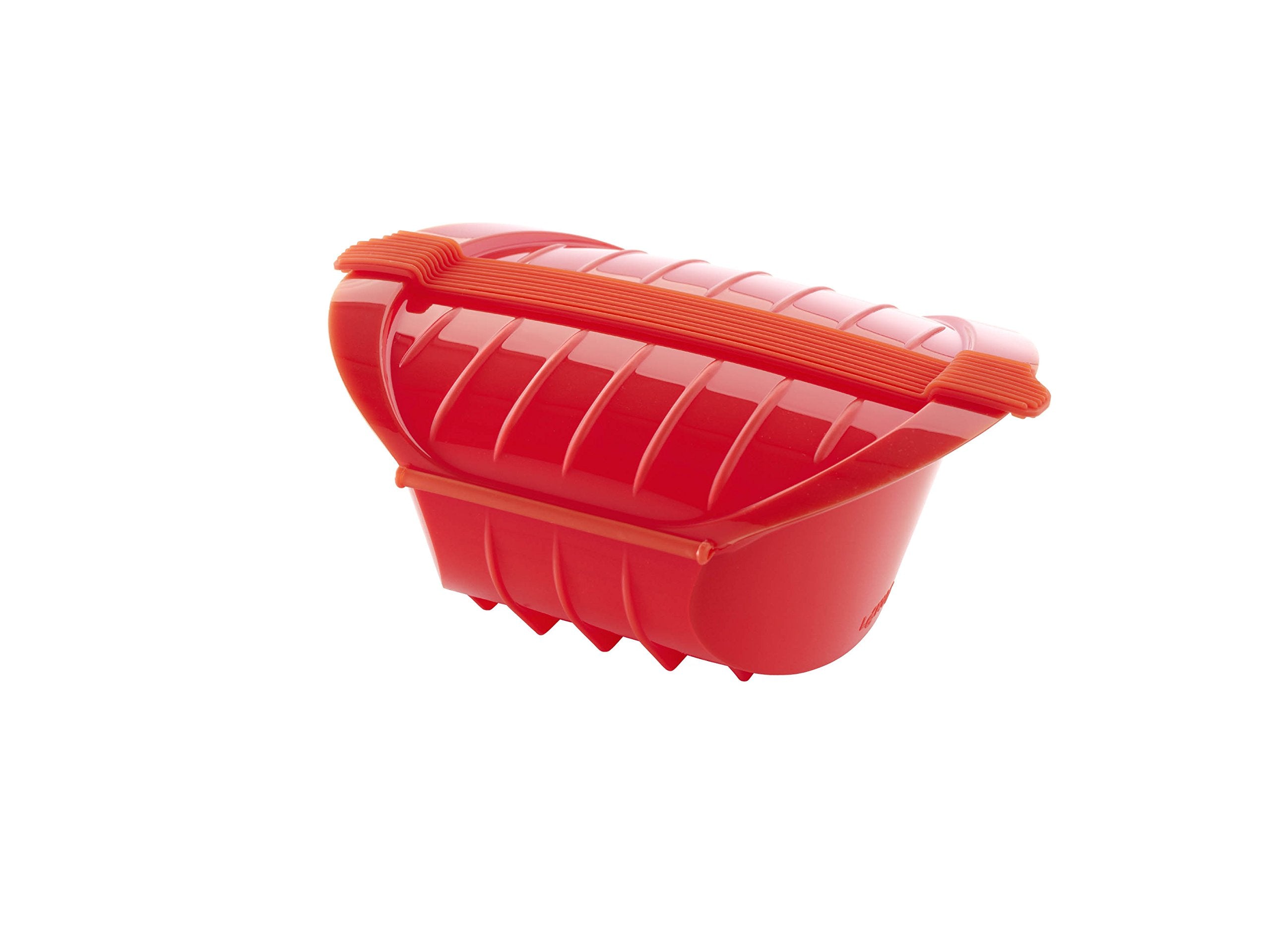 Lekue, Red 1-2 Person Deep Steam Case With Tray, Normal