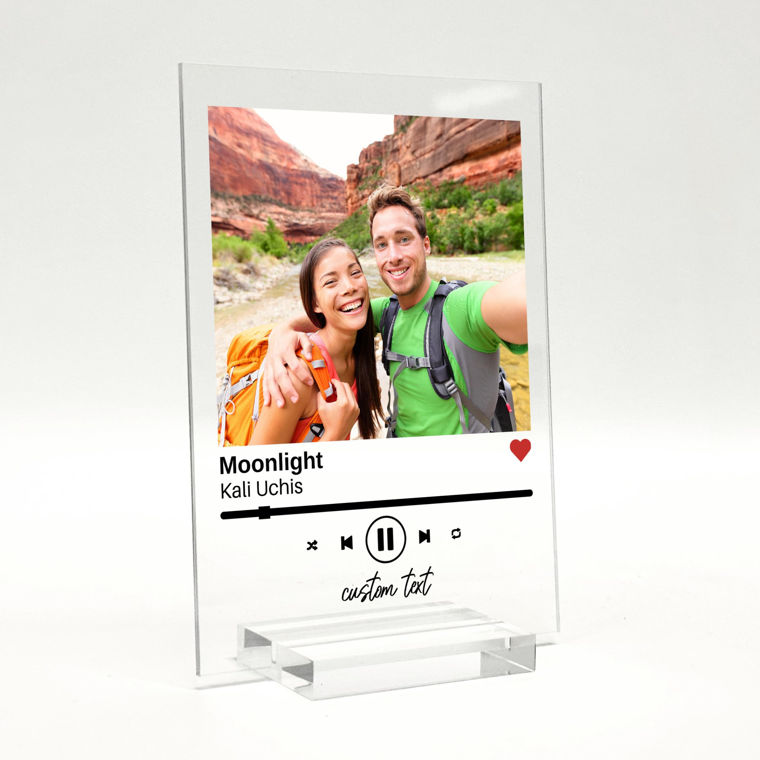 Custom Song Plaque Acrylic - Custom Music Plaque Last Minute Gift for Boyfriend Gift for Her