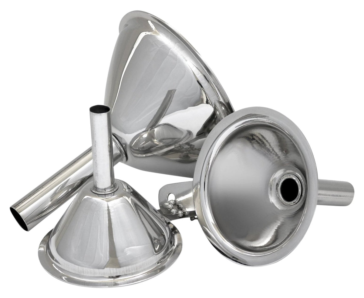 Greenco Estilo 3-Piece Stainless Steel Funnel Set