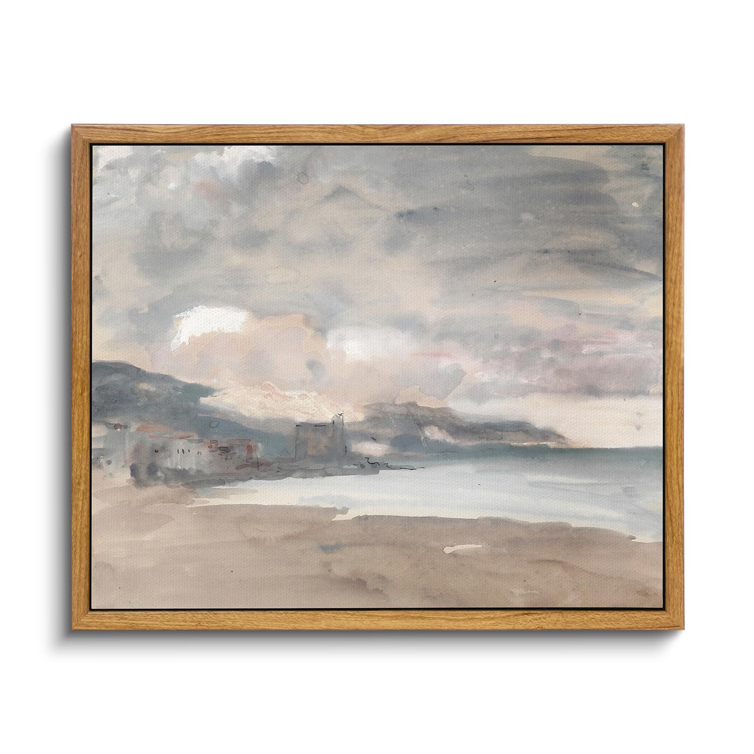 Insimsea Framed Wall Art For Living Room Vintage Decor Wall Art Coastal Wall Art Seaside Landscape Abstract Art Wall Decor Canva