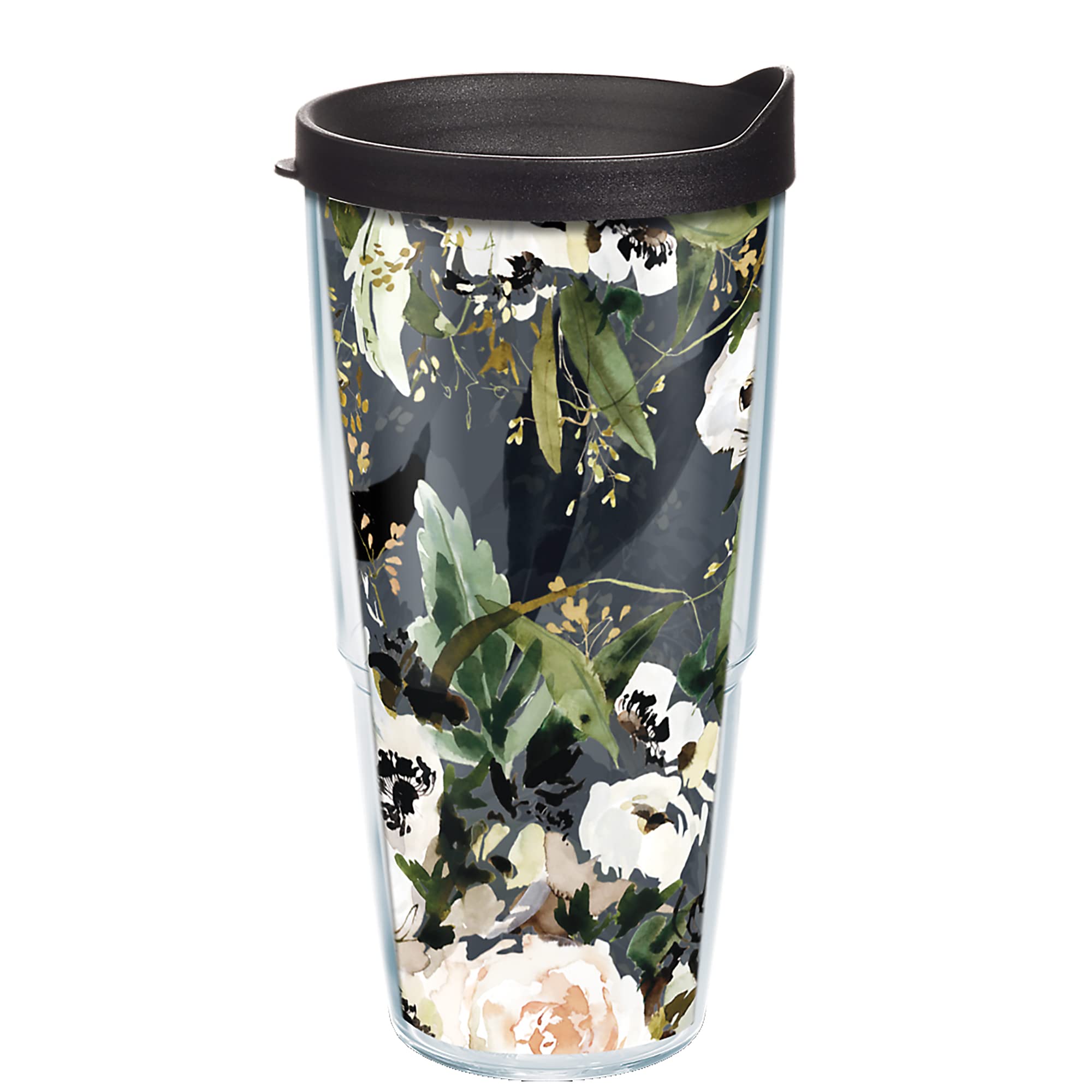 Tervis Kelly Ventura Anemone Flowers Made In Usa Double Walled Insulated Tumbler Travel Cup Keeps Drinks Cold & Hot, 24Oz, Class