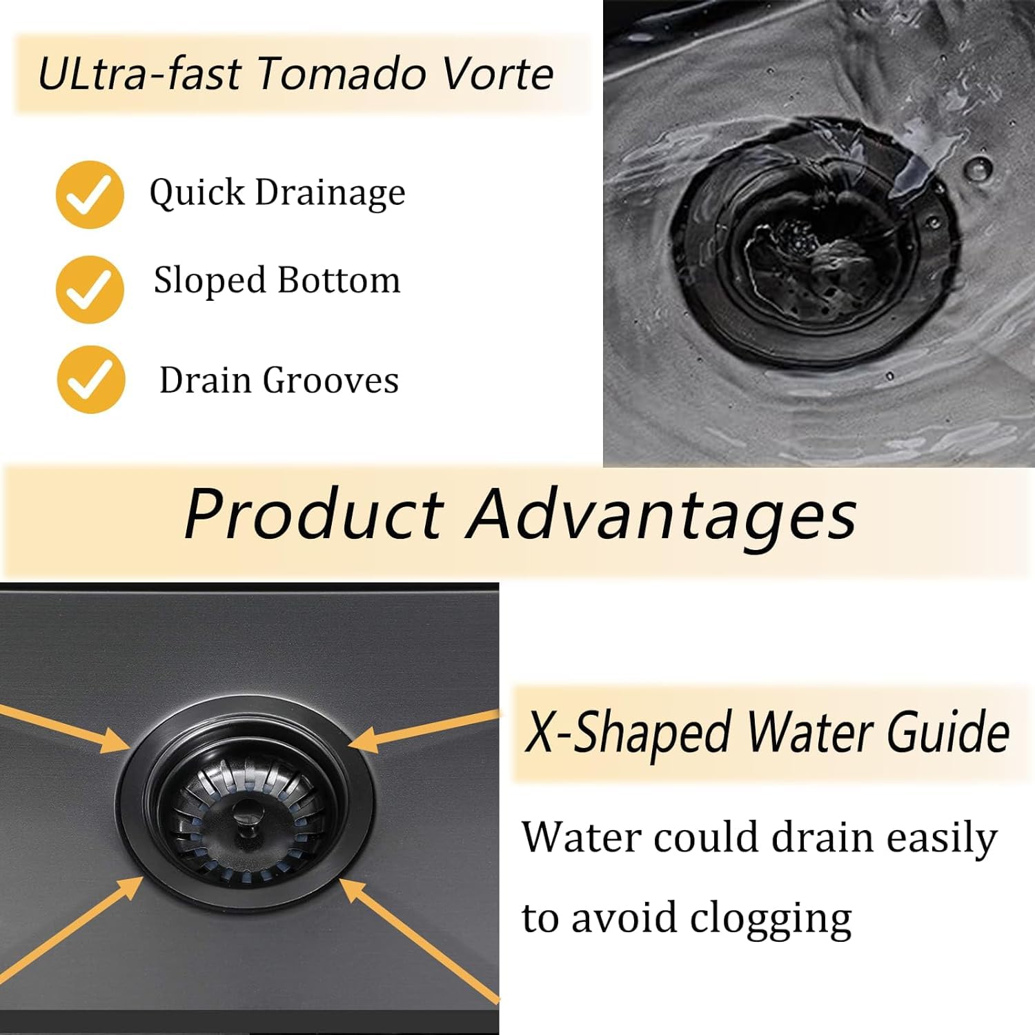 Vccucine 22X18 Inch Gunmetal Black Drop In Kitchen Sink,16 Gauge Topmount Rv Small Kitchen Bar Sink,Stainless Steel Wet Bar Sink