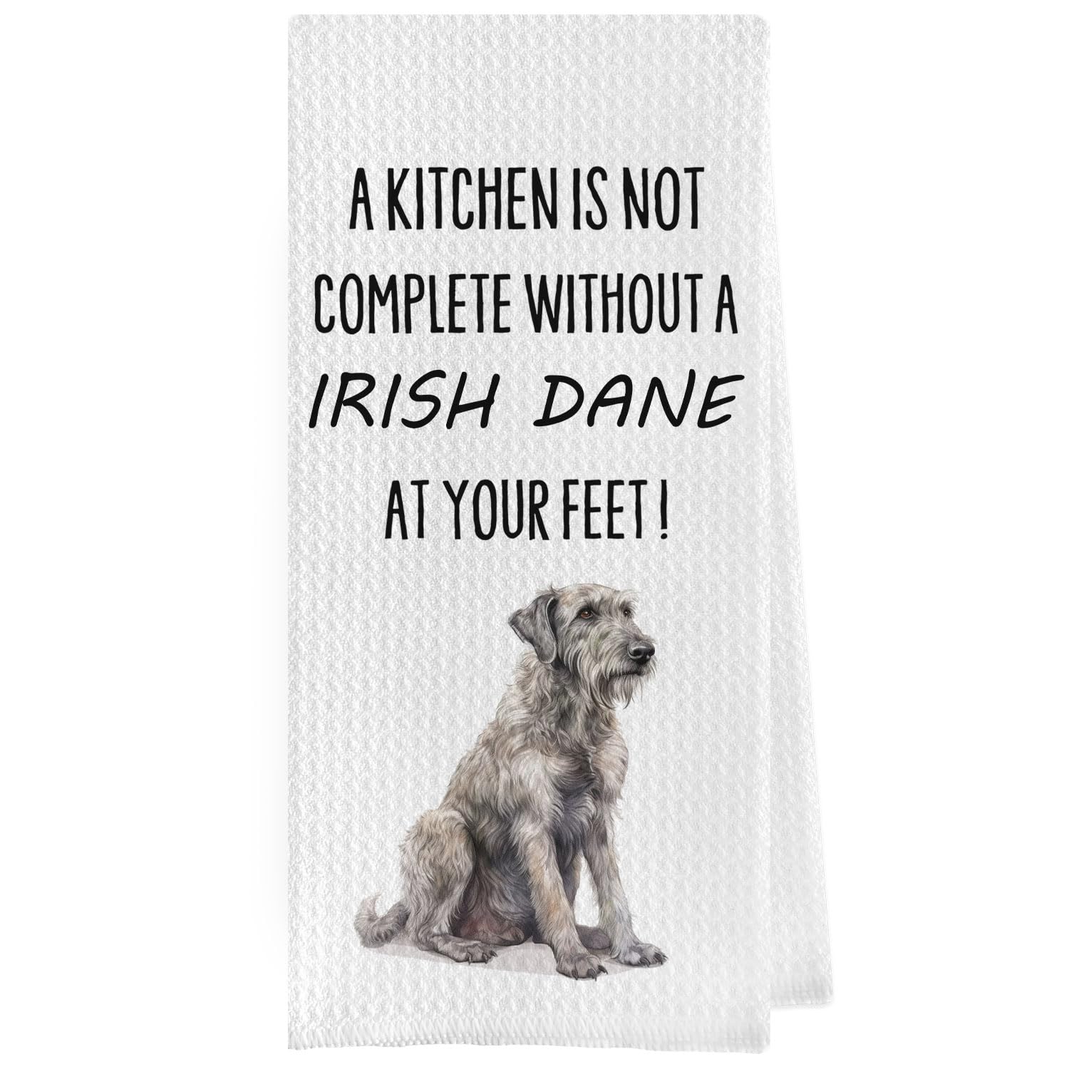 Geqtt Irish Dane Dish Towels - Funny Irish Dane Decorative Waffle Weave Kitchen Towels, Irish Dane Gifts Hand Tea Towels, Irish 