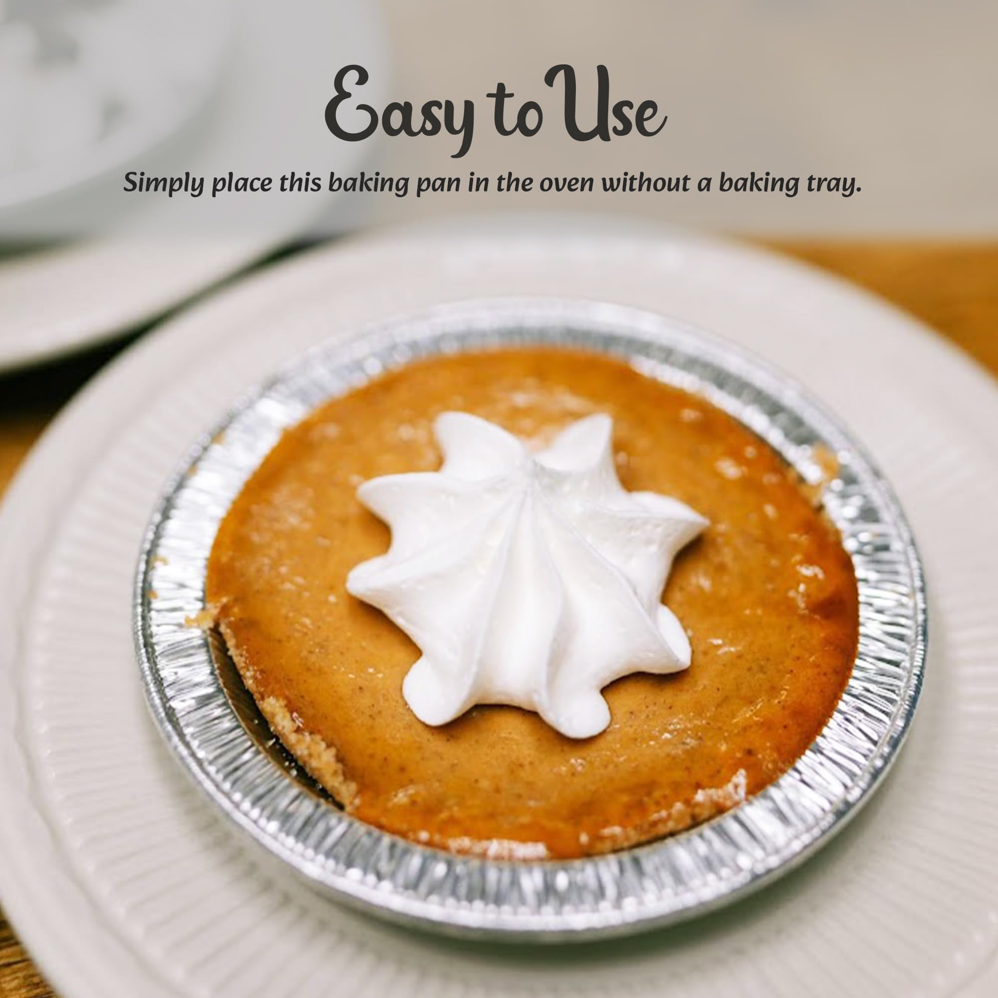 Kitchendance Disposable Aluminum Deep Tart Pan - 5 Ounces Round Shaped Aluminum Foil Individual Pie Pans For Pies, Tarts - Bakin
