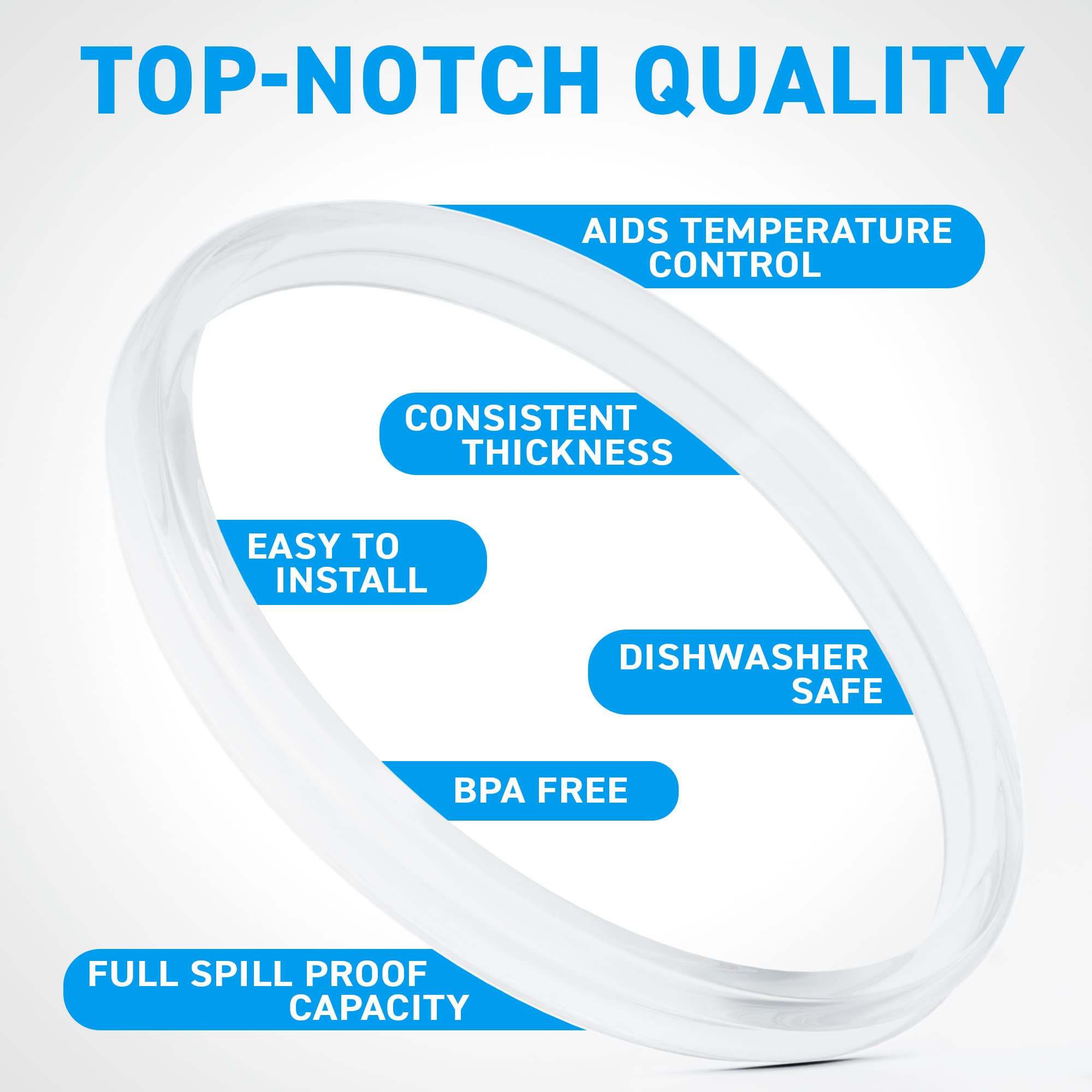 Pack Of 4, 20 & 10 Oz Replacement Rubber Lid Ring, 3.3 Inch Diameter - Gasket Seals, Lid For Insulated Stainless Steel Tumblers,