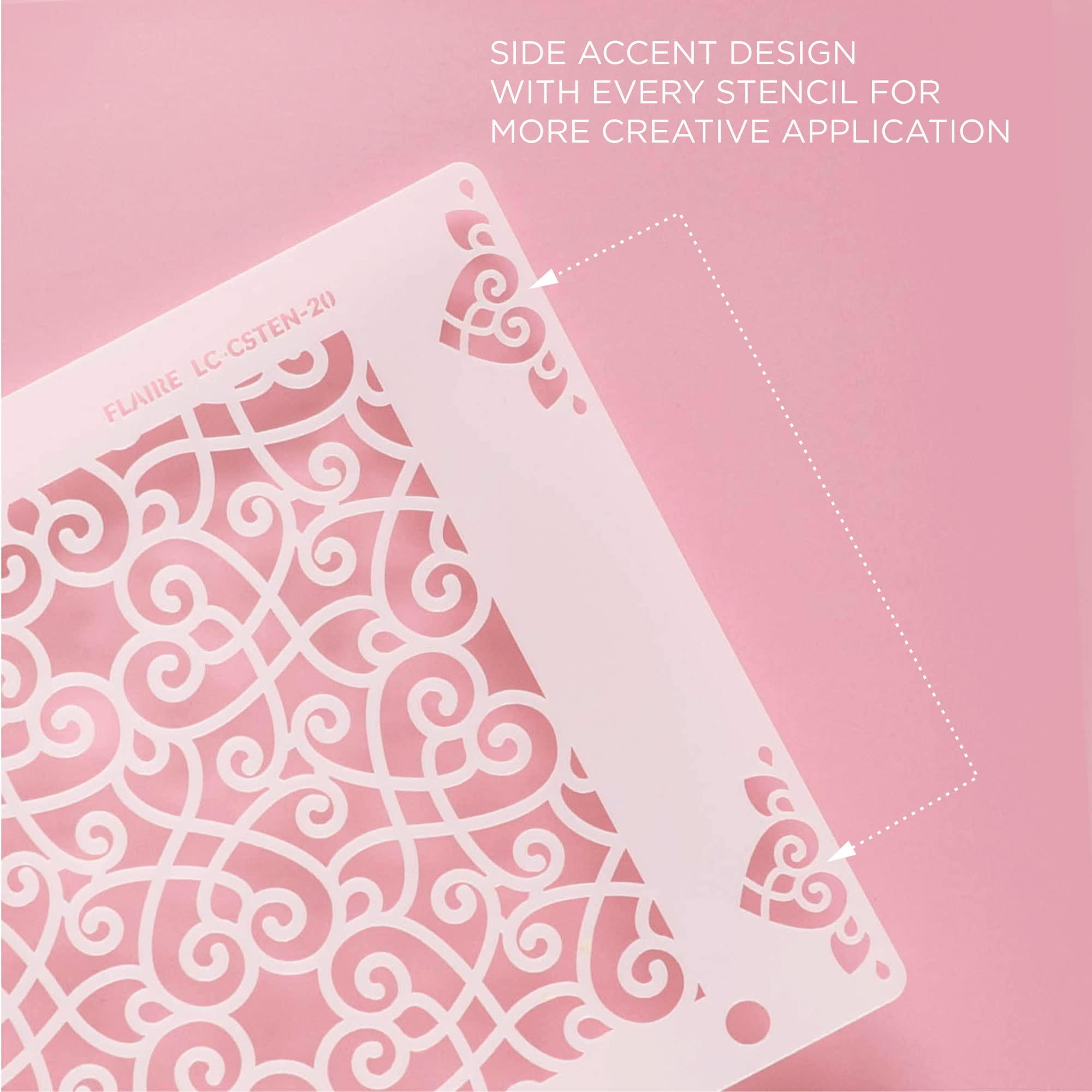 Lacupella Cookie And Cupcake Stencil (Flo)