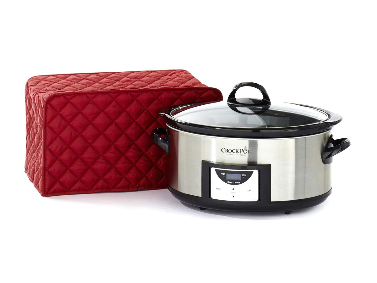 Covermates Keepsakes - Slow Cooker Cover - Dust Protection - Stain Resistant - Washable - Appliance Cover, Red
