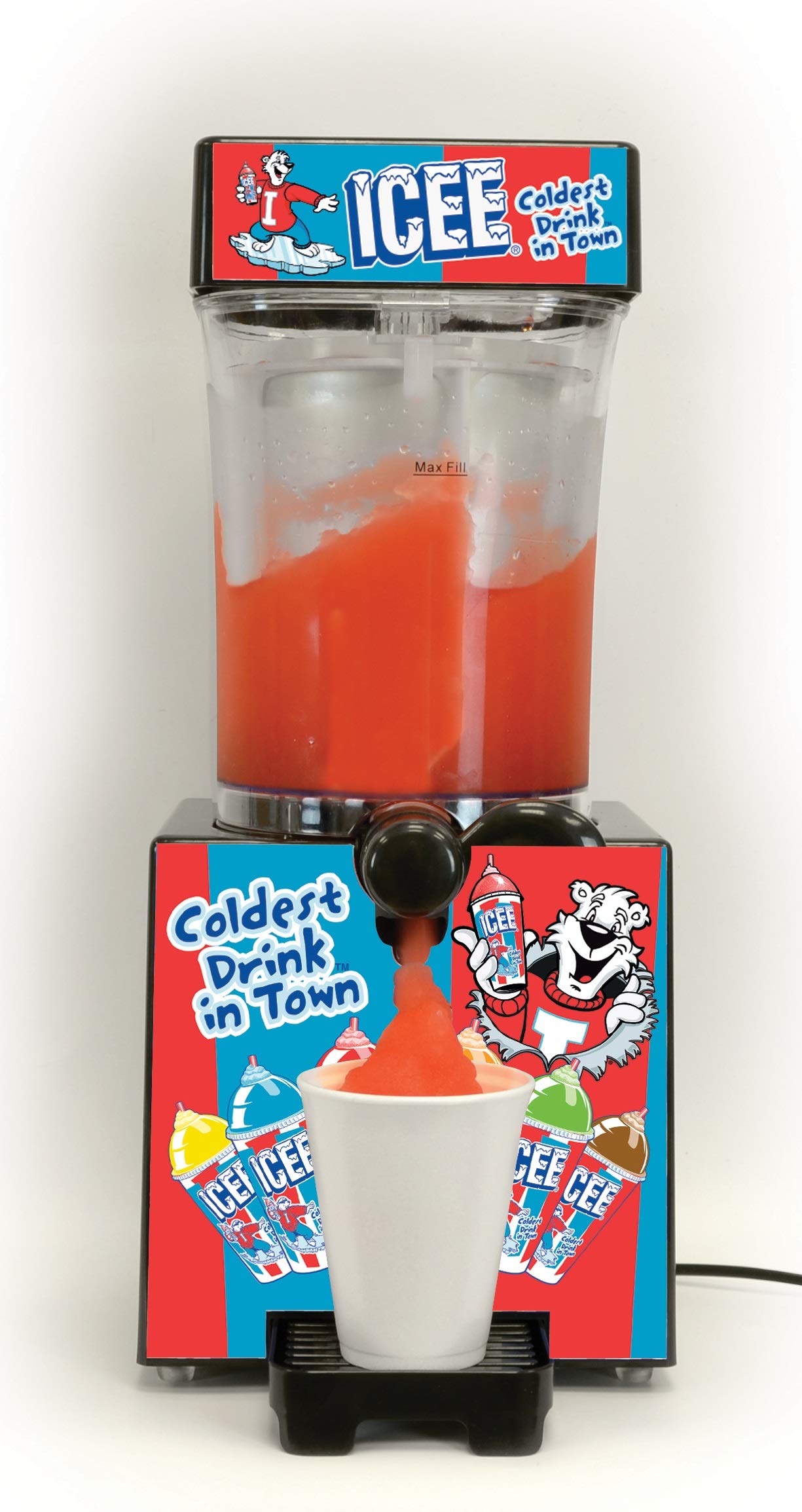 iscream ICEE Slushie Maker - 18" High, Multicolored, Plastic, Model 770-029 - Create Delicious Slushies with Your Ingredients!
