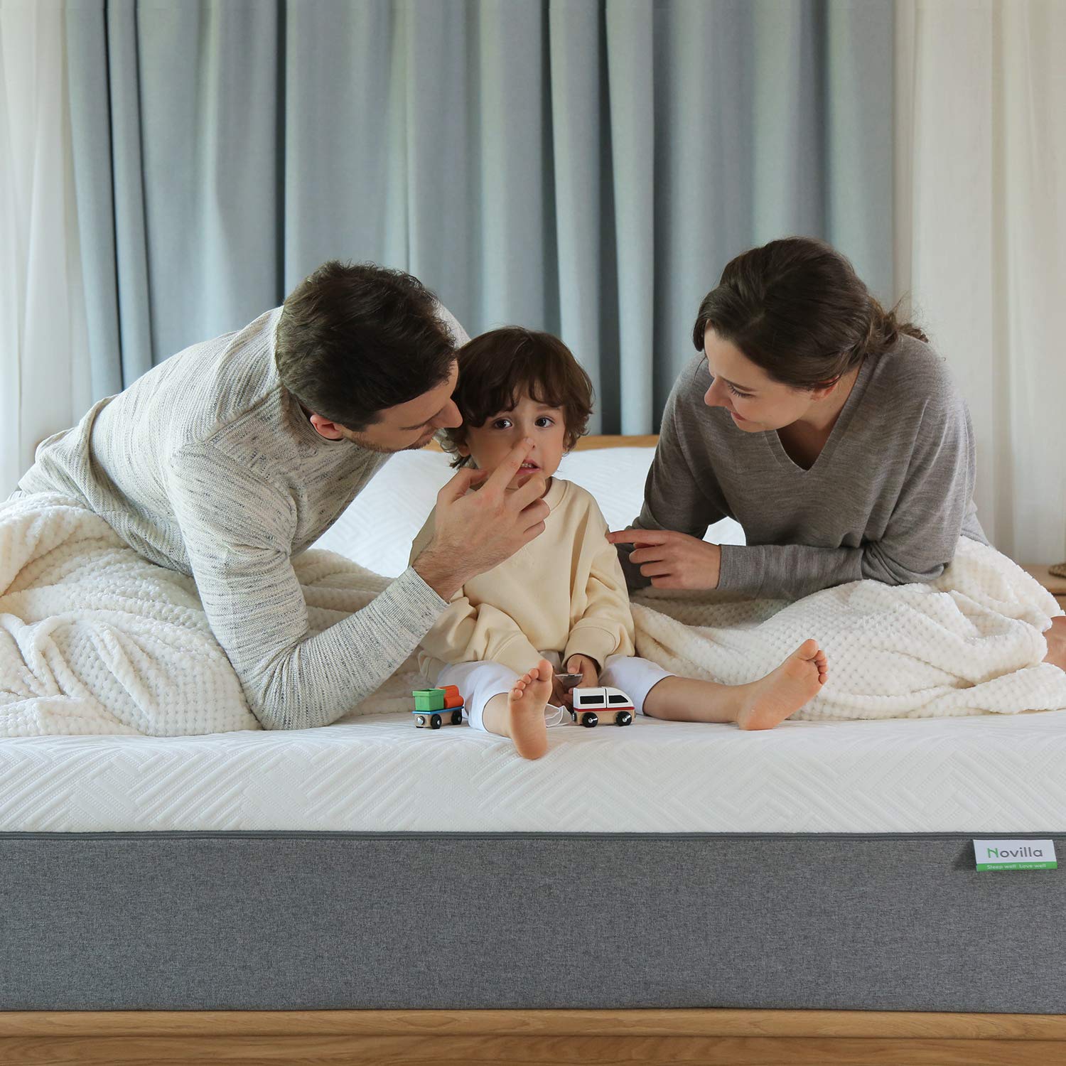 Novilla King Size Mattress, 12 Inch Gel Memory Foam King Mattress For Cool Night & Pressure Relief, Medium Plush Feel With Motio