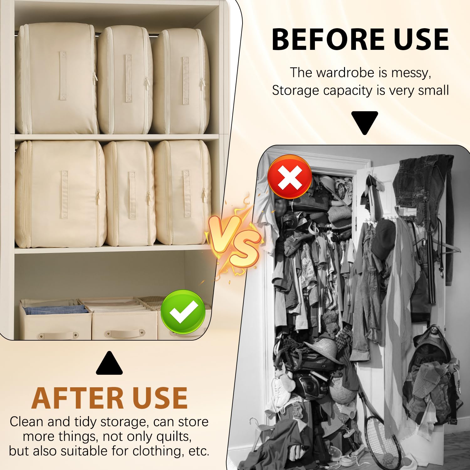 Ultra Space Saving Self Compression Organizer, Heavy Duty Moving Bags, Storage Tote For Space Saving, Self Compression Moving La