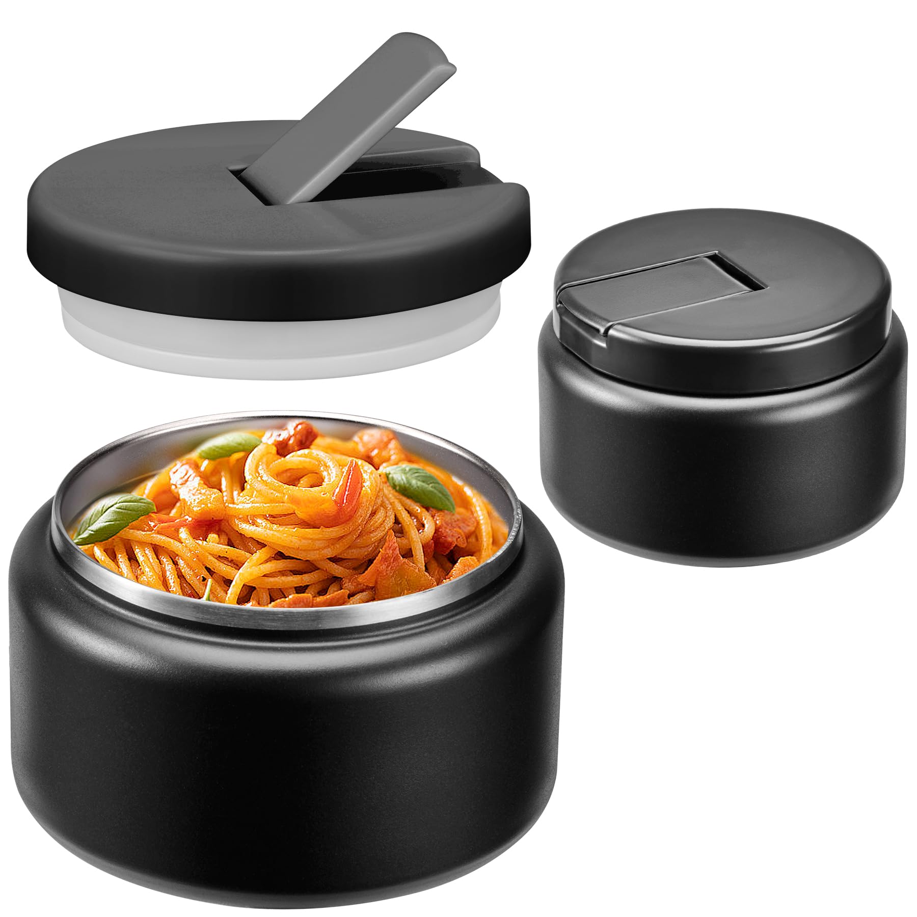 13.5oz Soup Thermo for Hot Food Kids with Buckle Lid Insulated Vacuum Food Jar Wide Mouth Leakproof Stainless Steel Lunch Contai