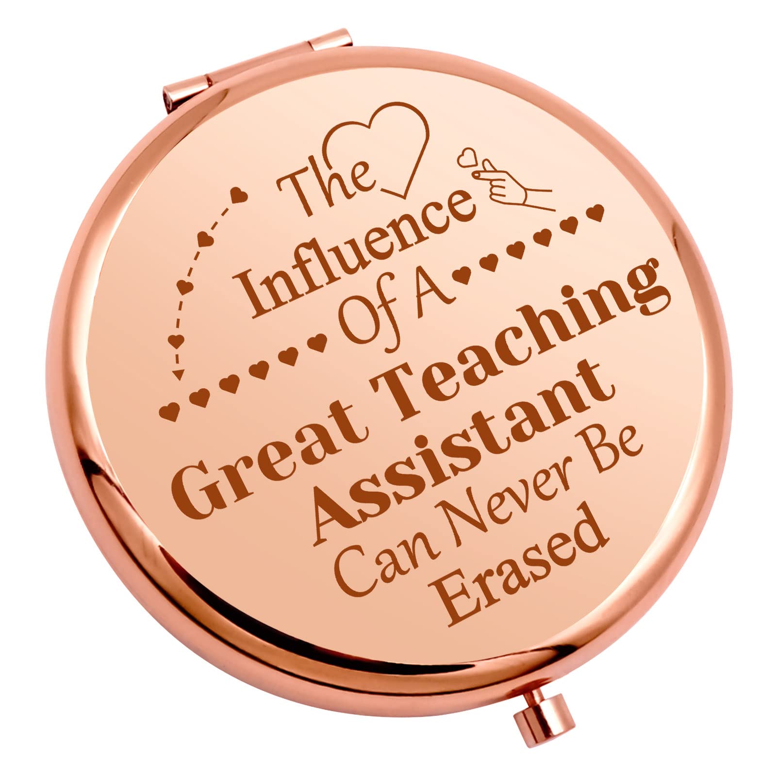 Teaching Assistant Gift For Women Appreciation Compact Makeup Mirror Teacher'S Aide Gifts For Coworker Graduation Teacher'S Day