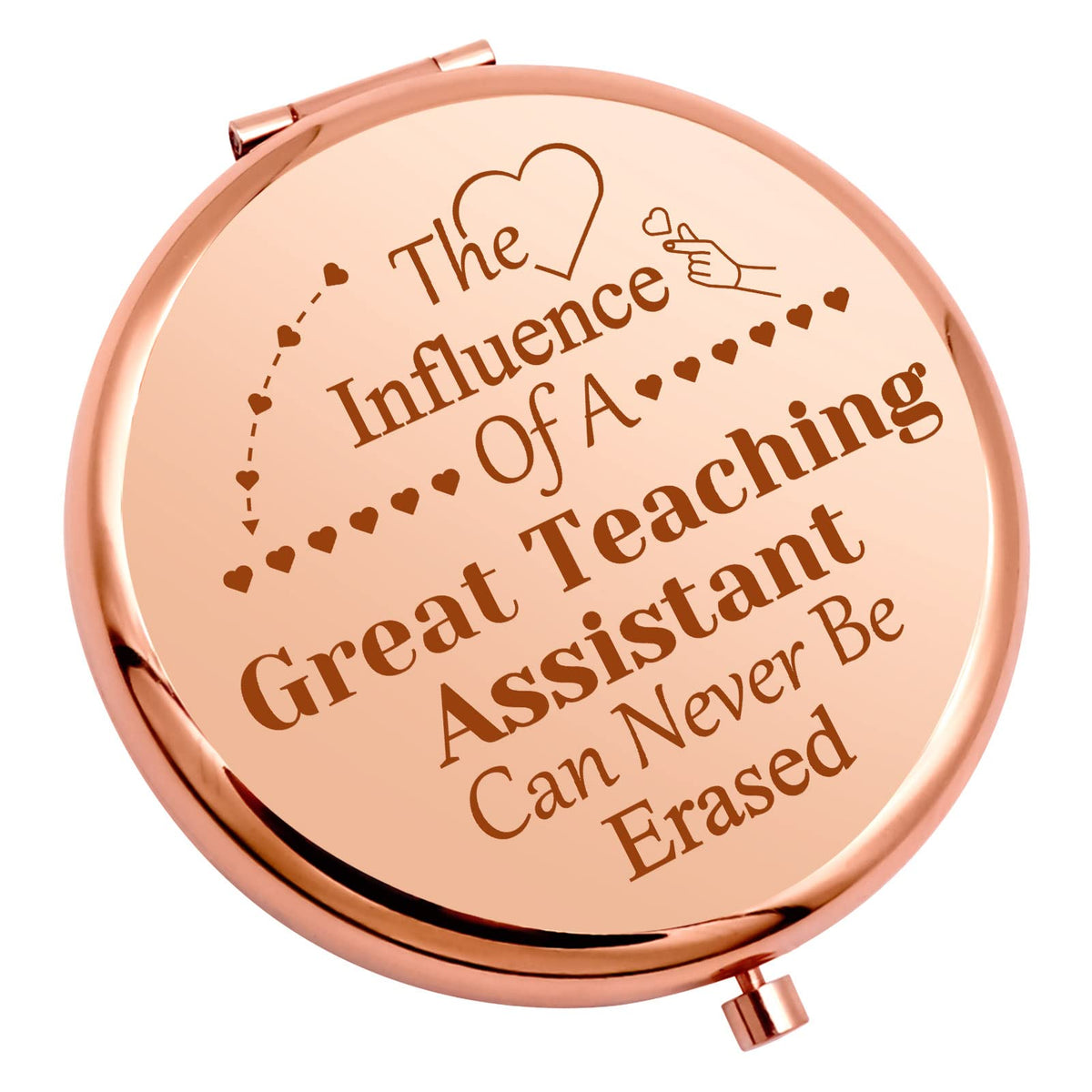 Teaching Assistant Gift For Women Appreciation Compact Makeup Mirror Teacher'S Aide Gifts For Coworker Graduation Teacher'S Day