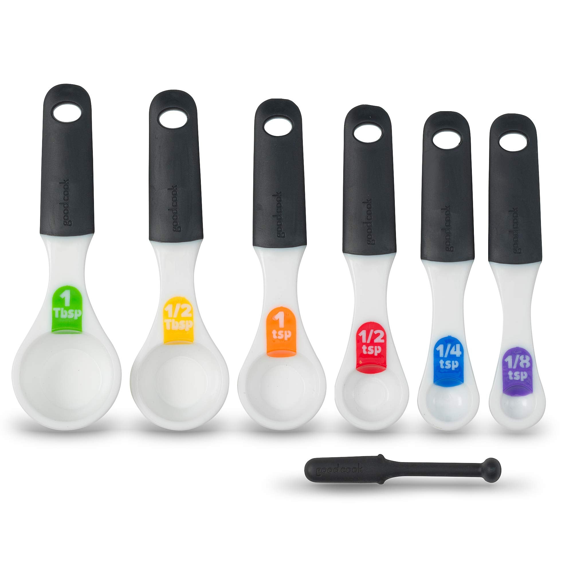 Good Cook Touch 6 Piece Measuring Spoon Set  White