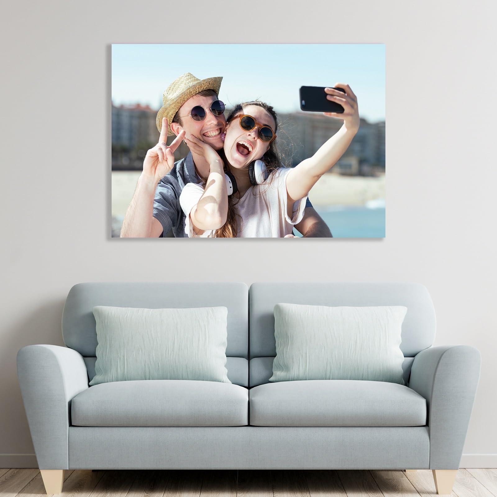 Xiaodaxia Custom Metal Photo Gifts Personalized Framed Photo Printing Wall Decor Picture For Lover And Friends -Gift Wrapping Av