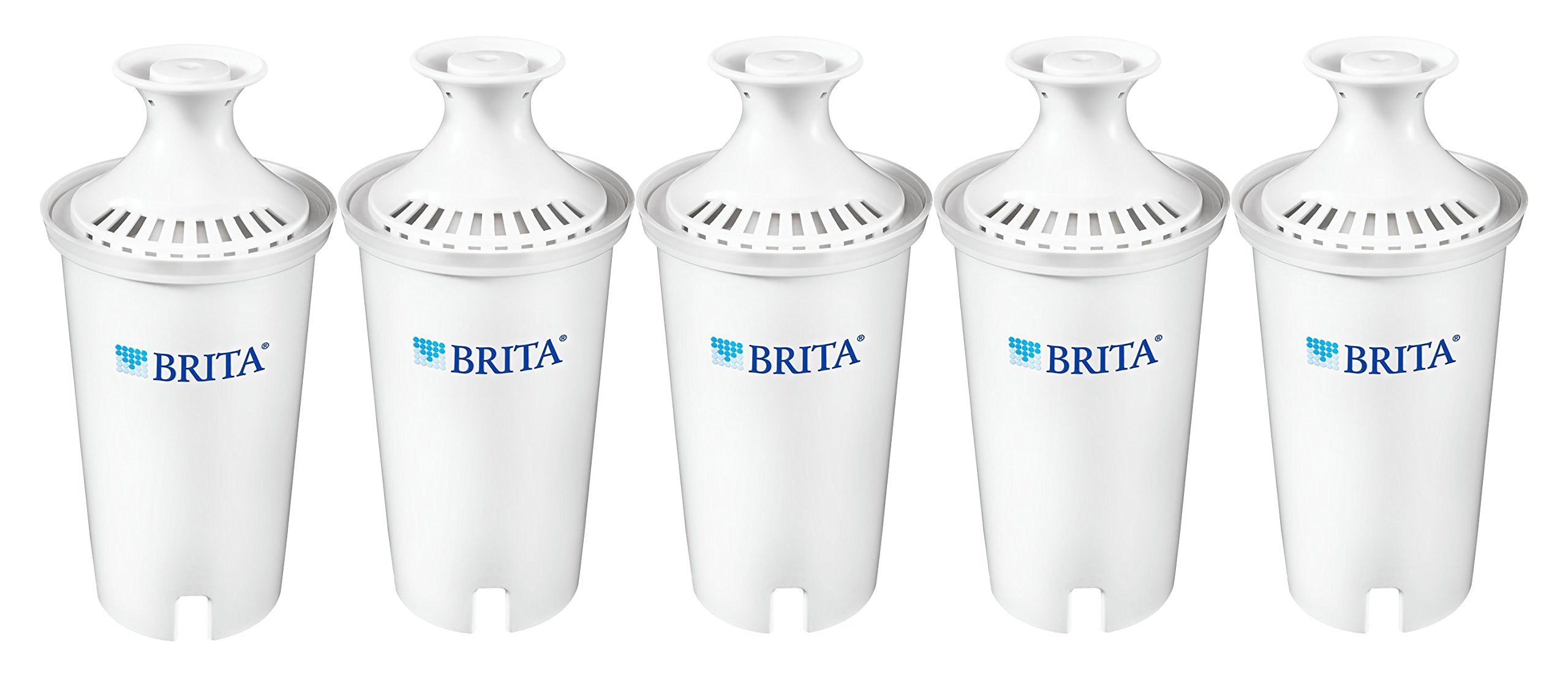 Brita Standard Water Filter, Standard Replacement Filters For Pitchers And Dispensers, Bpa Free - 5 Count