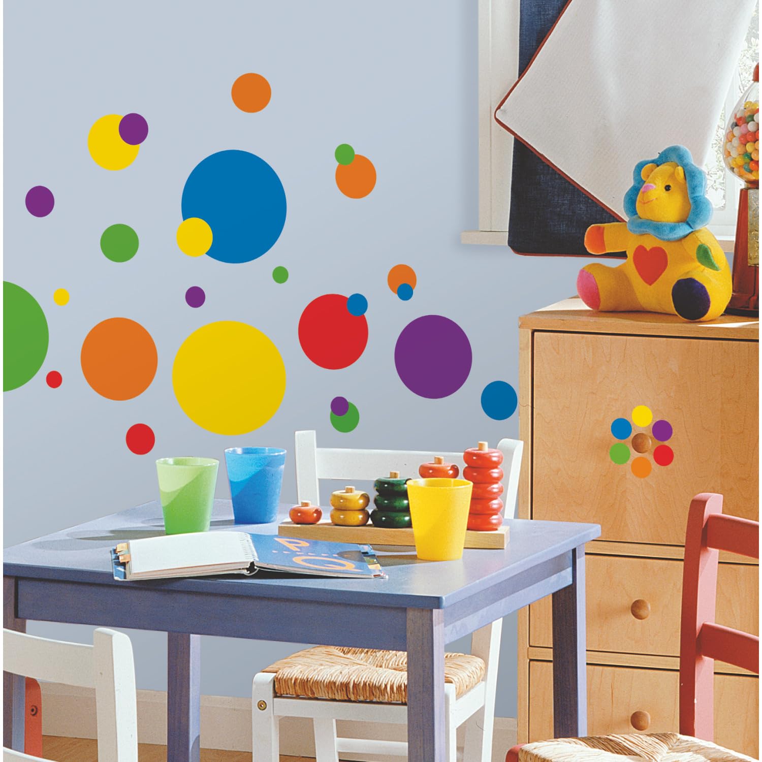 Roommates Rmk1248Scs Just Dots Peel And Stick Wall Decals