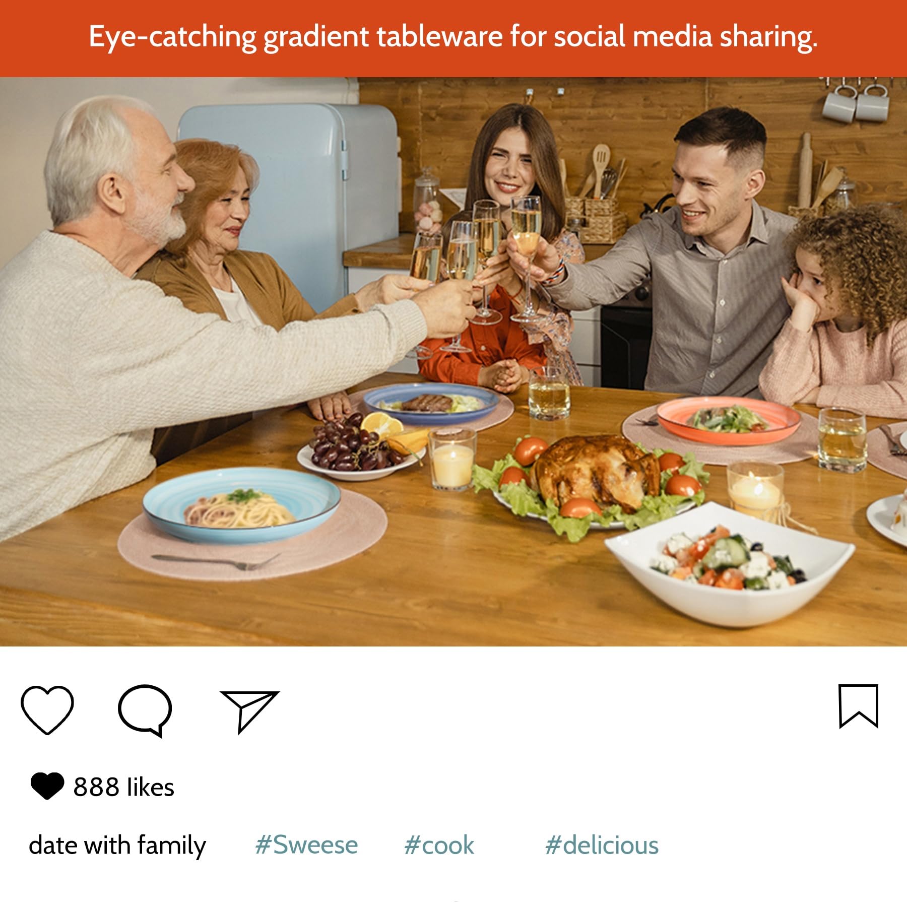 Sweese Dessert Plates, 7.4 Inch Porcelain Round Salad Plates, Appetizer Plates For Kitchen, Small Plates Set Of 6, Dishwasher, O