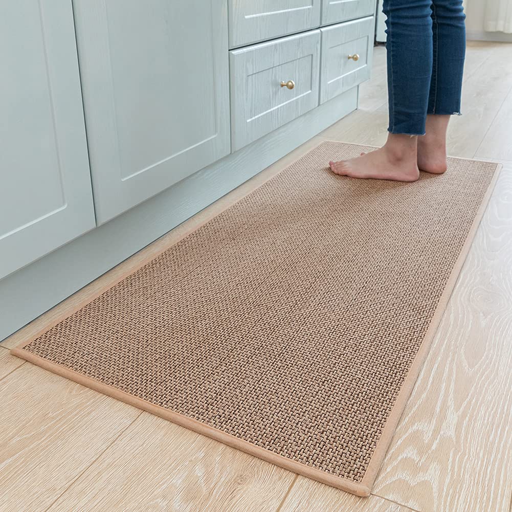 Kitchen Rugs And Mats, Washable Non-Skid Kitchen Mats For Floor, Large Runner Rugs For Kitchen Floor, Front Of Sink, Hallway, La