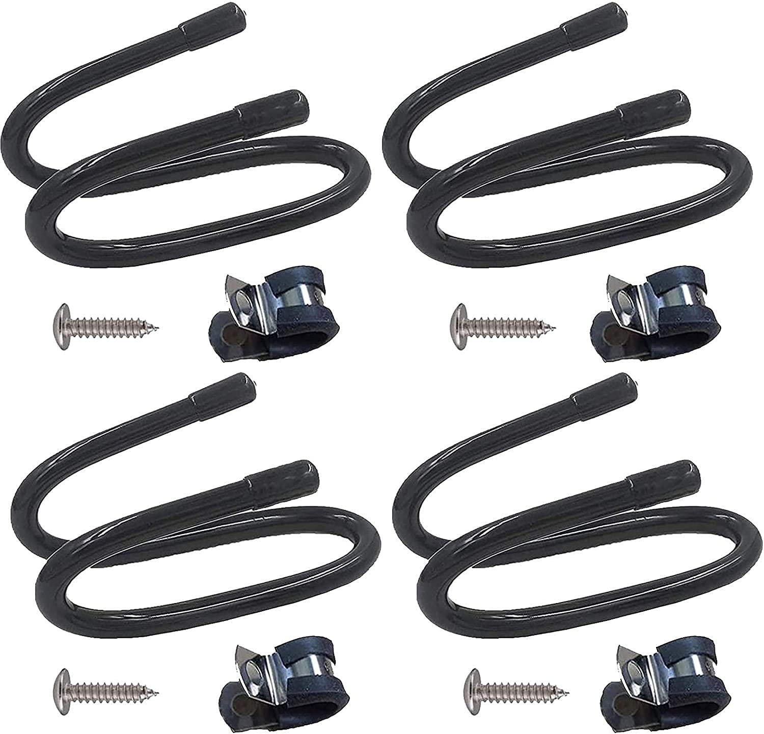 Pmsanzay Cabinet Door Pan Lid Organizer, Set Of 4, Wall Mount Pot Lid Rack Pot Lid Storage Rack Pan Covers Holder - No Scratch -