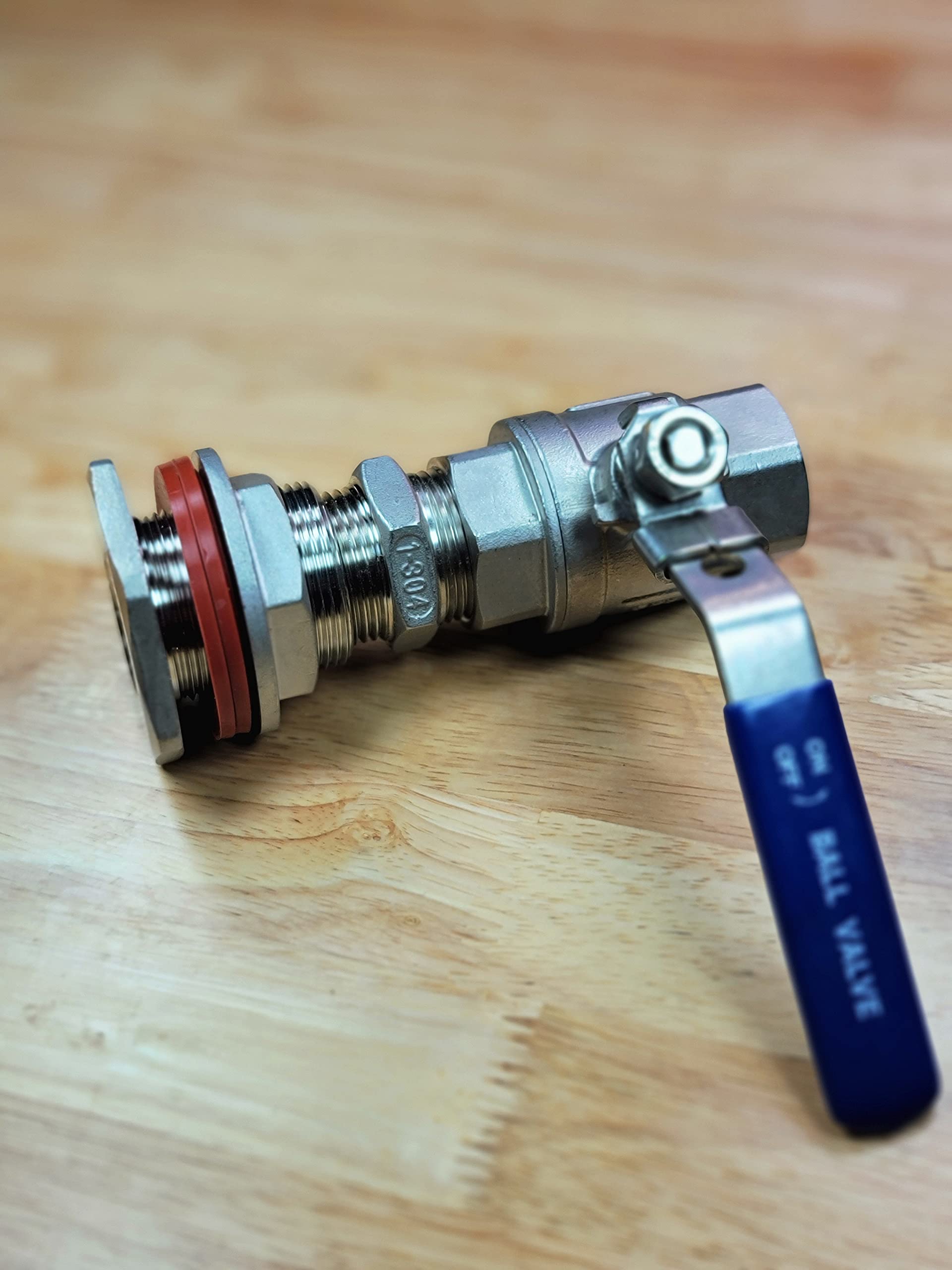 Minibrew 3/4    Npt Kettle Bulkhead Valve Kit 304 Stainless Steel For Homebrewing