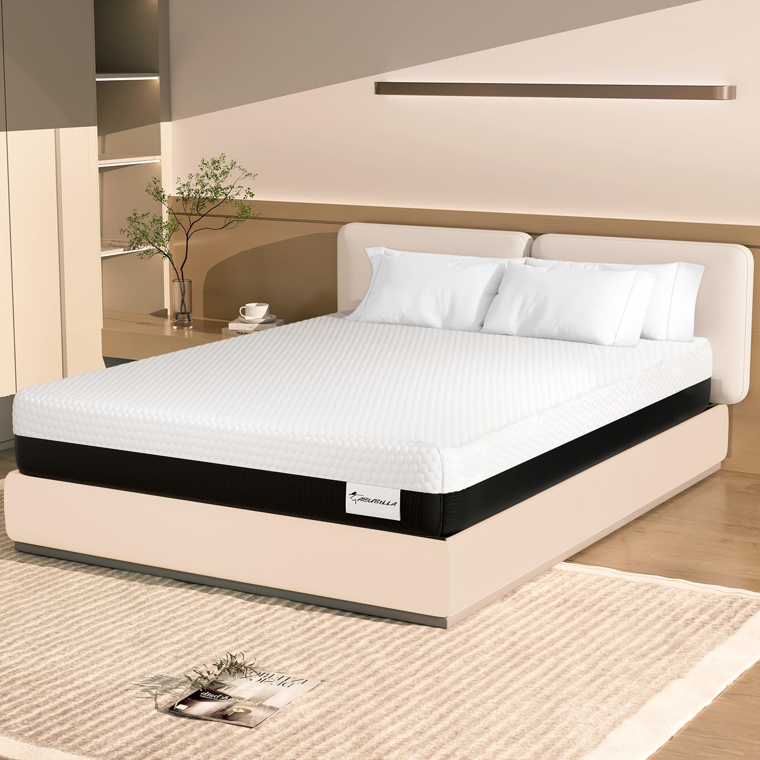 Liyih 10 Inch Full Mattress, Memory Foam Mattress, Guest Room Mattress,Suitable For Camping Mattresses, Memory Foam Topper Cooli