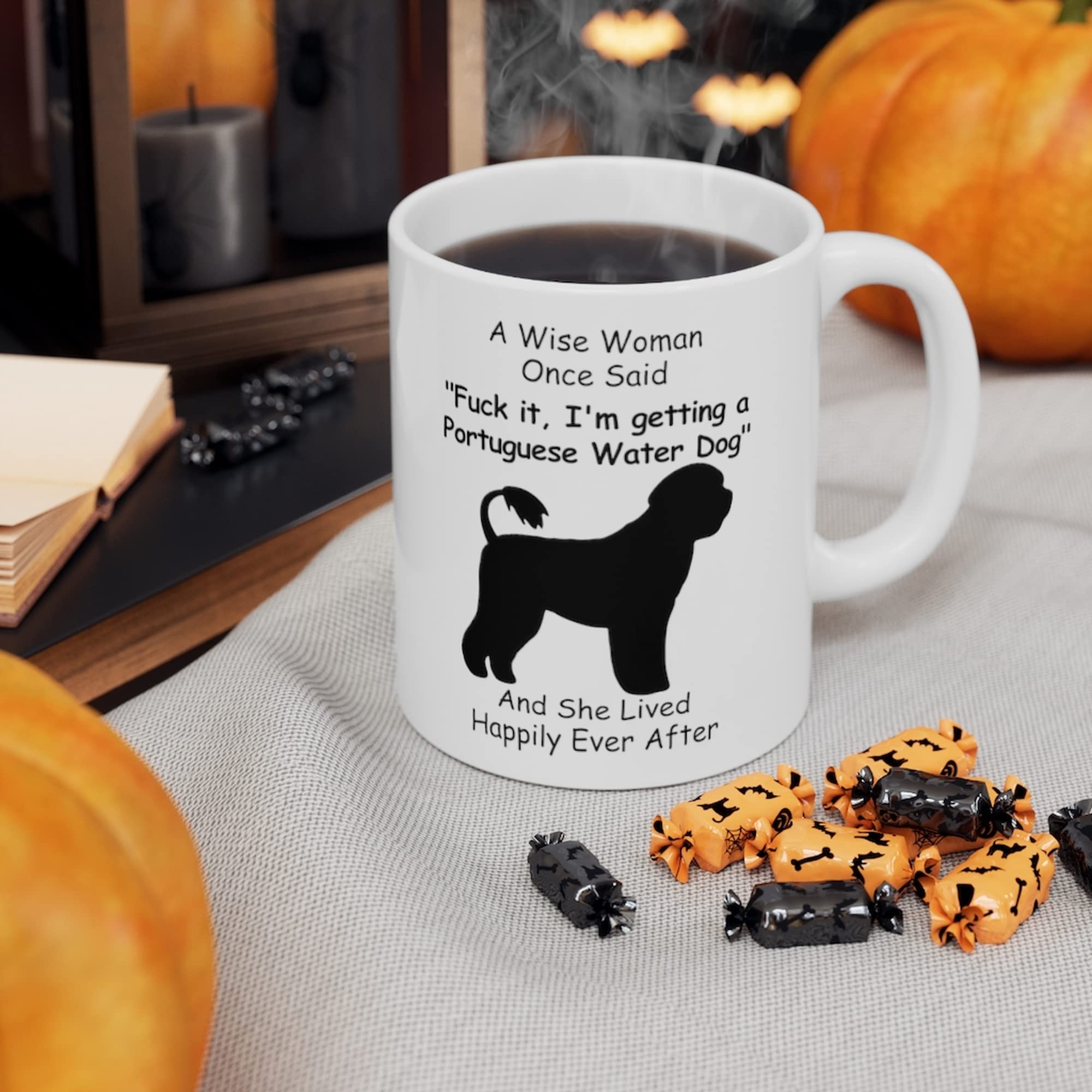 Lovesout Funny Portuguese Water Dog Mom Gifts For Women Mother 'S Day 2024 A Wise Woman Once Said Coffee Mugs With Fun Quotes Ce