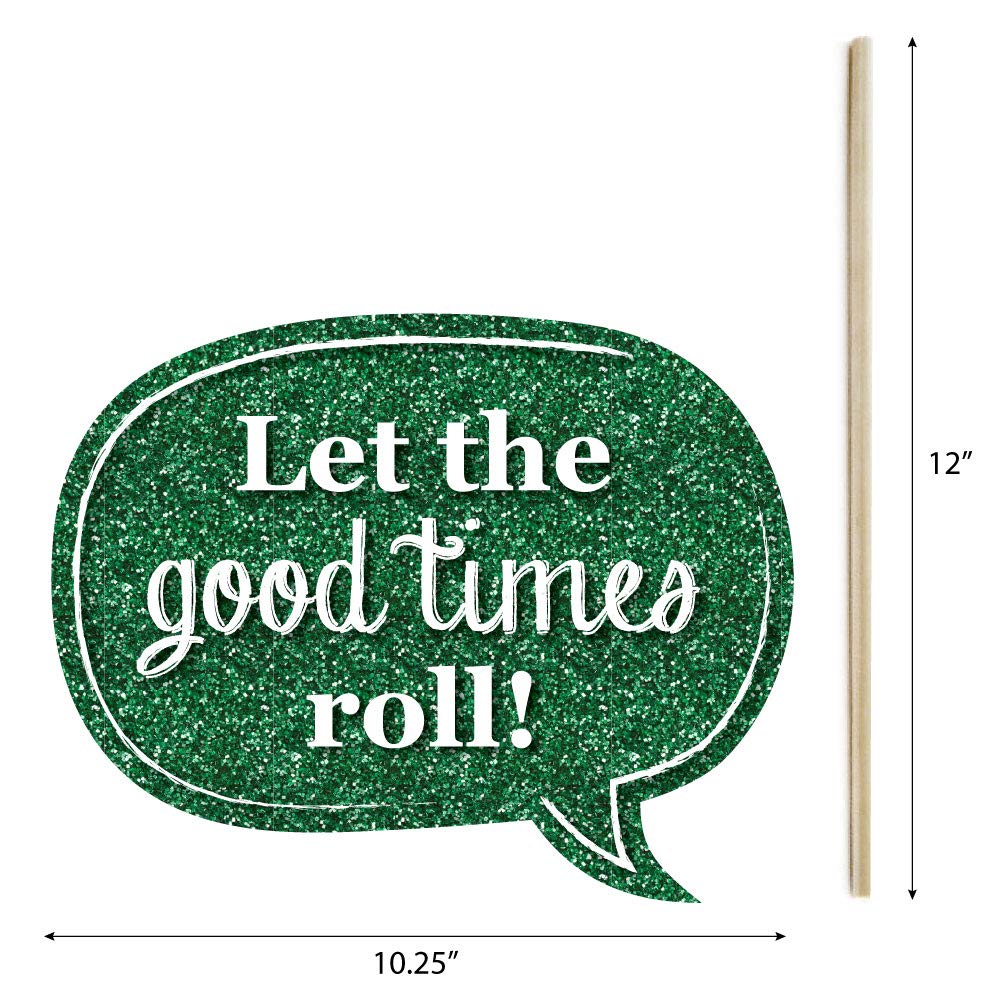 Big Dot Of Happiness Funny Mardi Gras - Photo Booth Props Kit 10 Piece