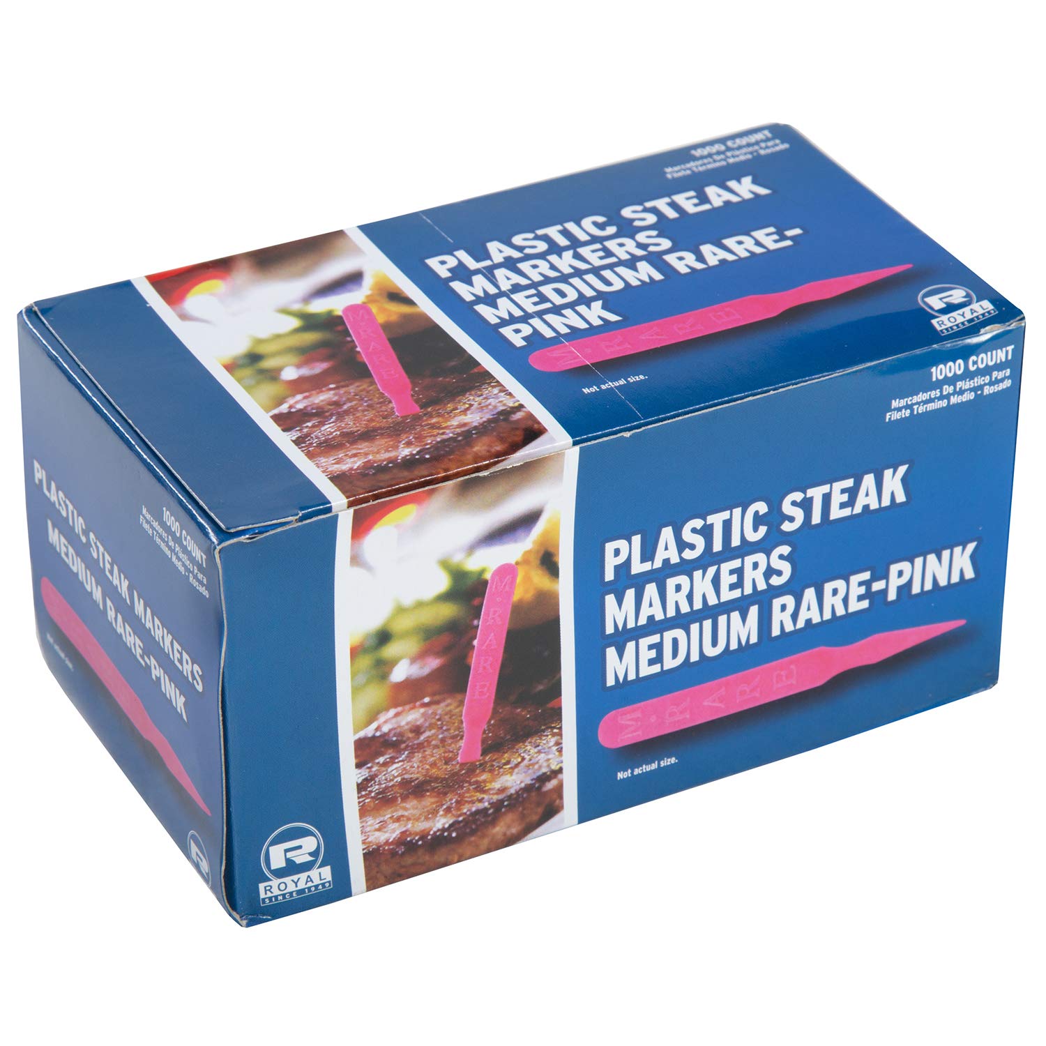 Royal Medium Rare Steak Marker-Pink  Case of 5000
