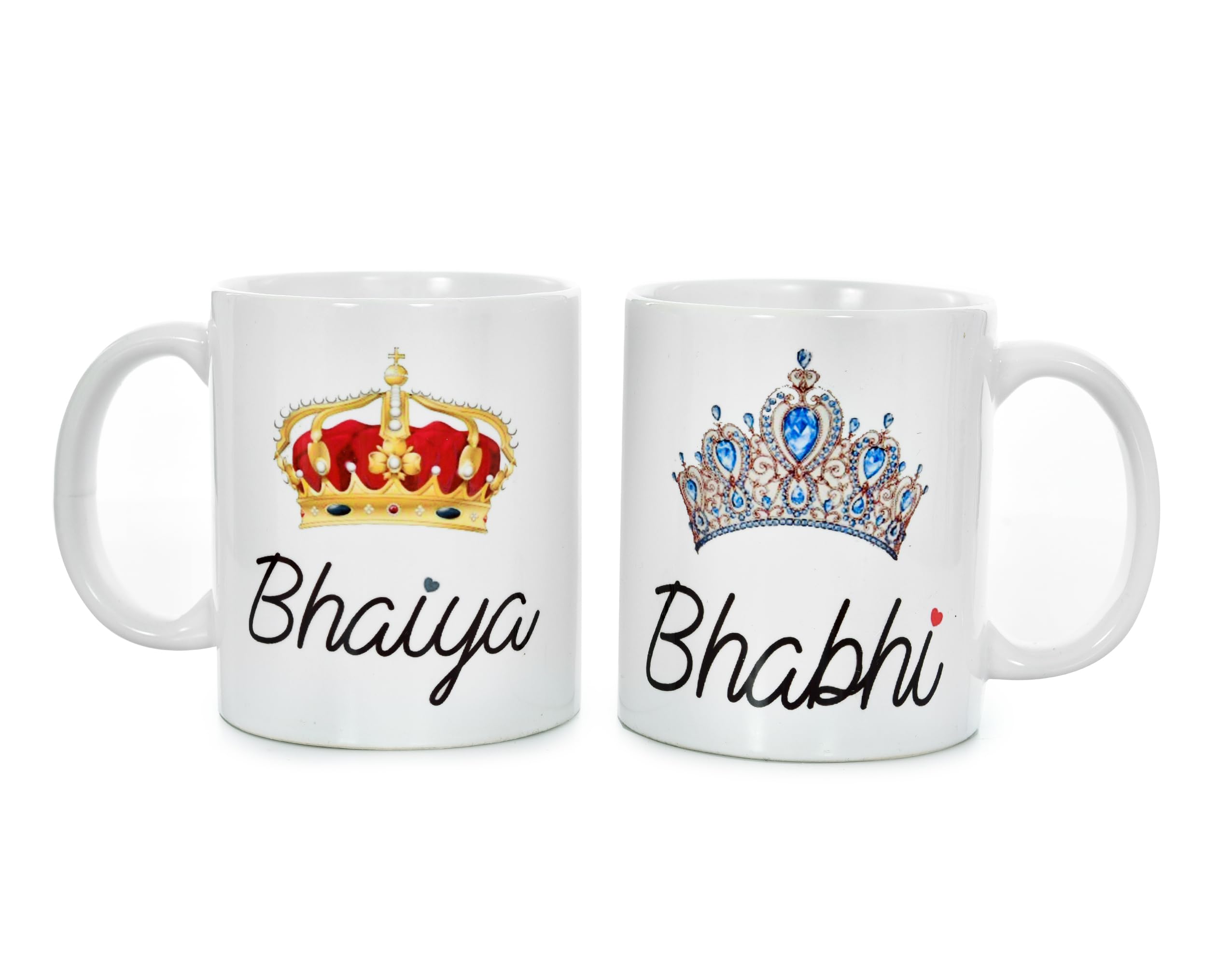 The Click India Rakhi Mug for Bhaiya and Bhabhi | Bhaiya Bhabhi Rakhi Gift | Rakhi Mug Combo Set Gifts for Bhai Bhabhi On Raksha