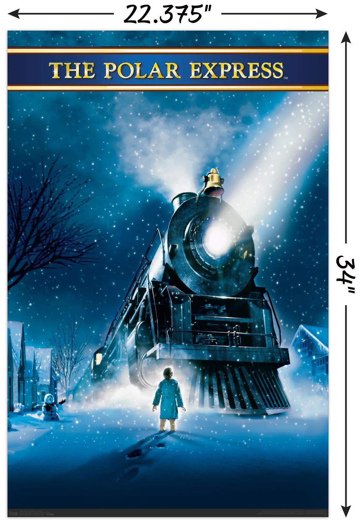 Trends International Polar Express Wall Poster, Unframed, 34L x 22.4W, Paper, Model RP16597