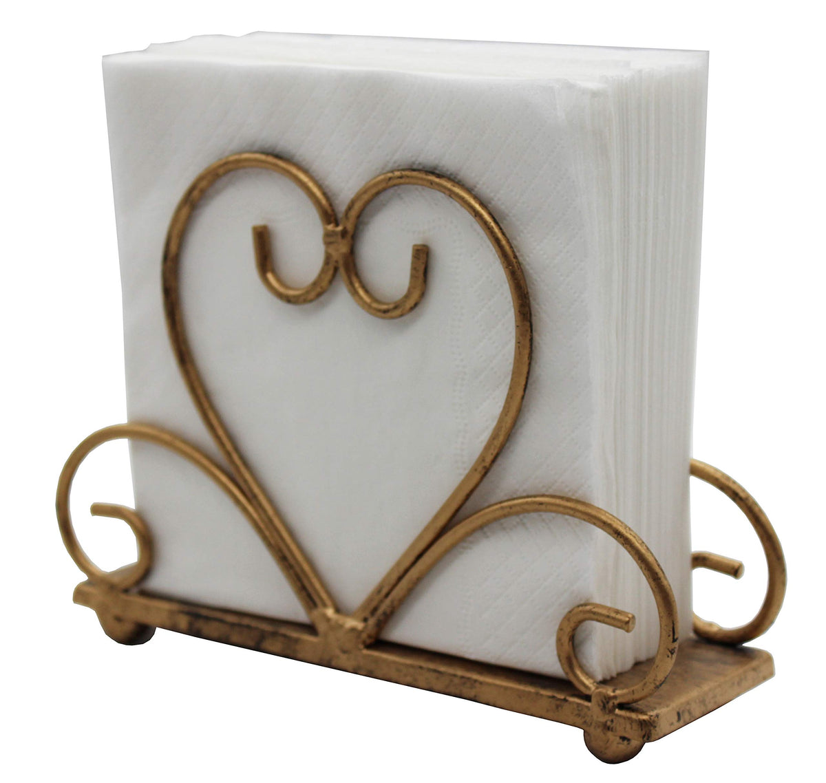 Metal Table Napkin Holder Freestanding Tissue Dispenser, Bronze