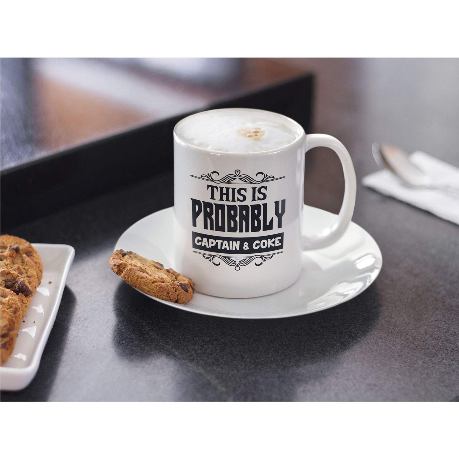 This Is Probably Captain&Coke Ceramic Coffee Mug Funny Coffee Mug Cute Mug Unique Coffee Mugs Mom Dad Coffee Mug Unique Coffee M