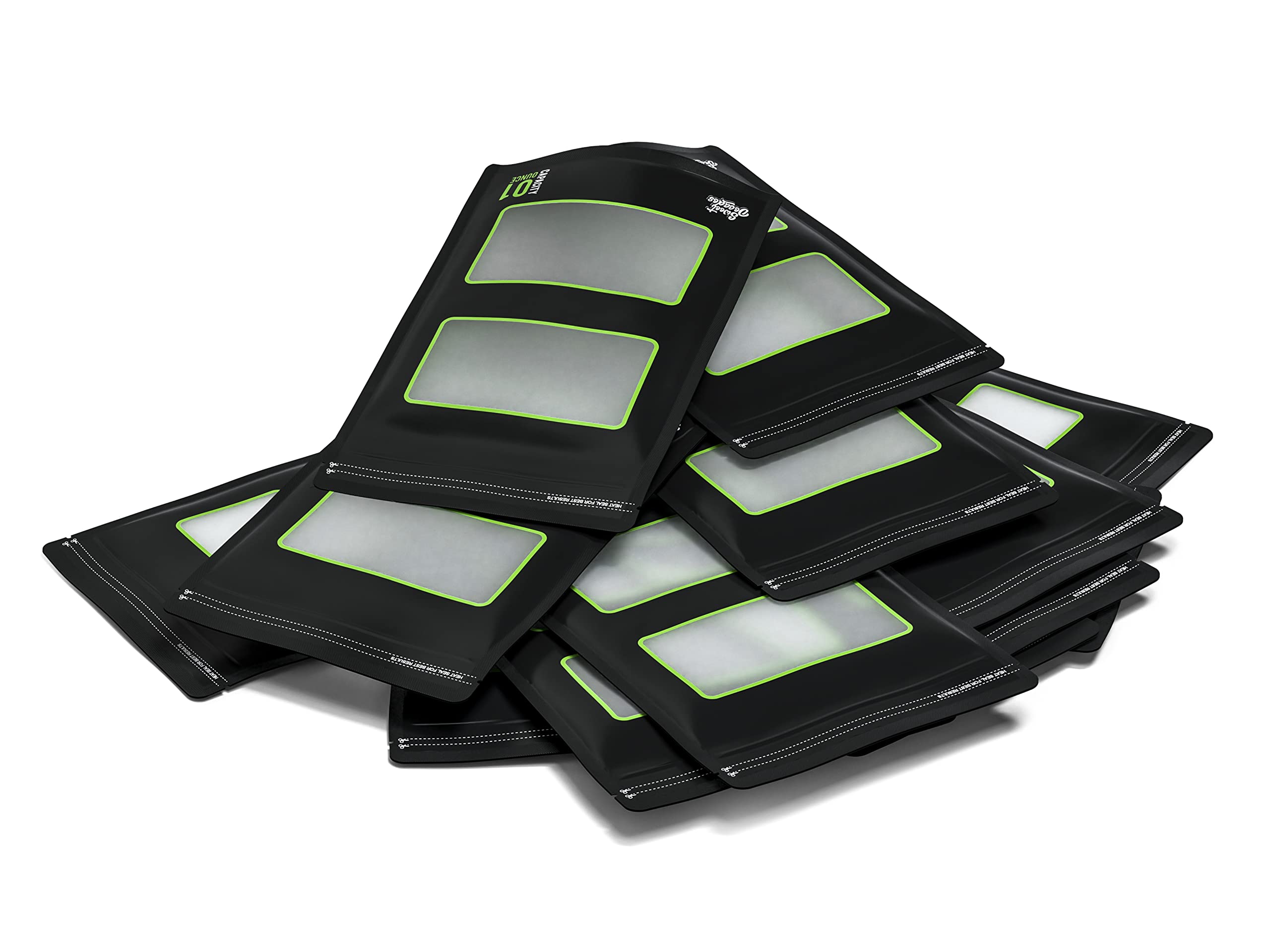 Sweet Decades 1 Ounce Bags - 50 Pack Lock & Seal Storage & Curing Bags Heat Sealable 6'' X 9.8'' X 3.15'' Inch (1Oz, 28G)