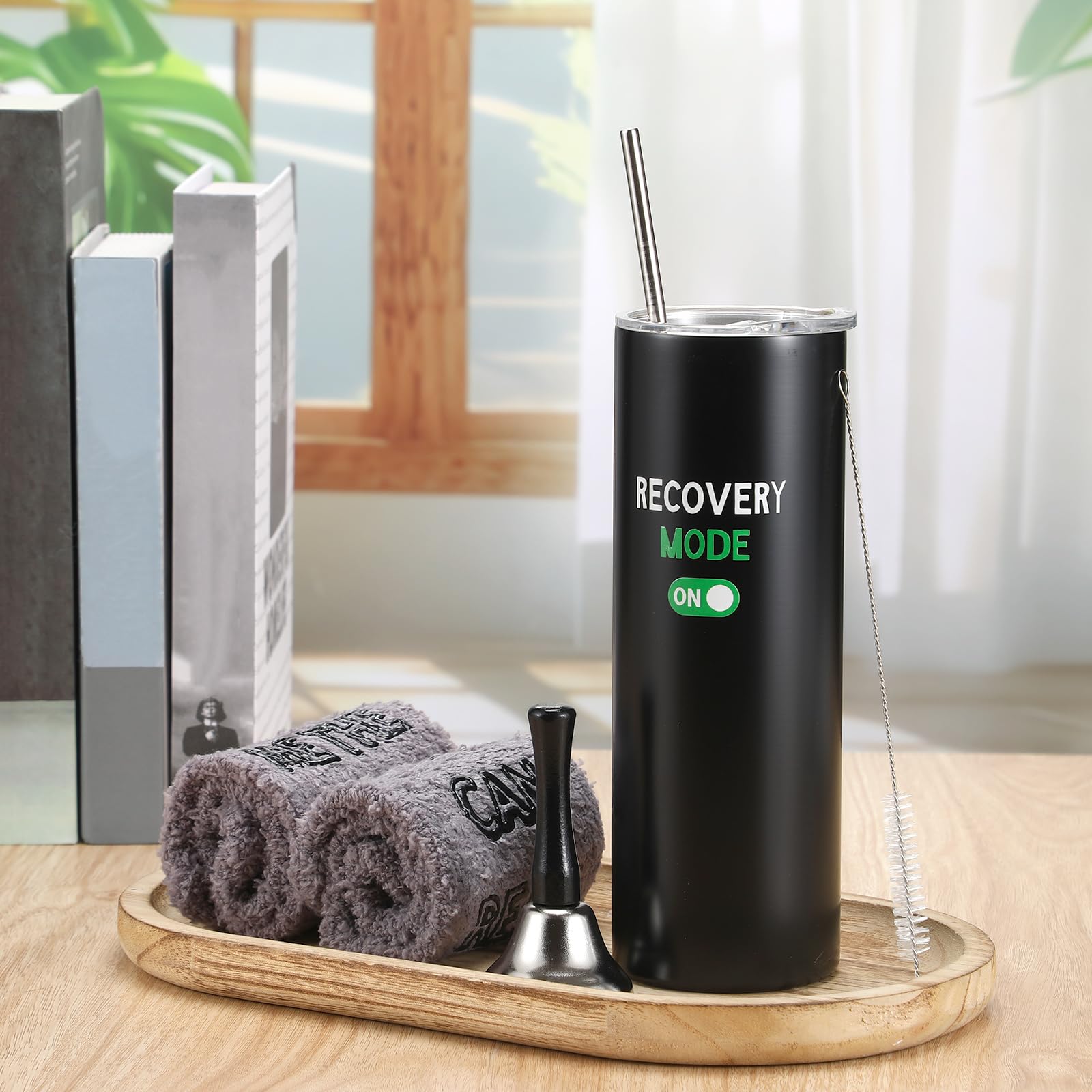 Teenyyou 3 Pcs Funny Get Well Soon Gifts 20oz Hospital Mug Fuzzy Recovery Cotton Socks Silver Steel Tea Hand Bell Surgery Recove