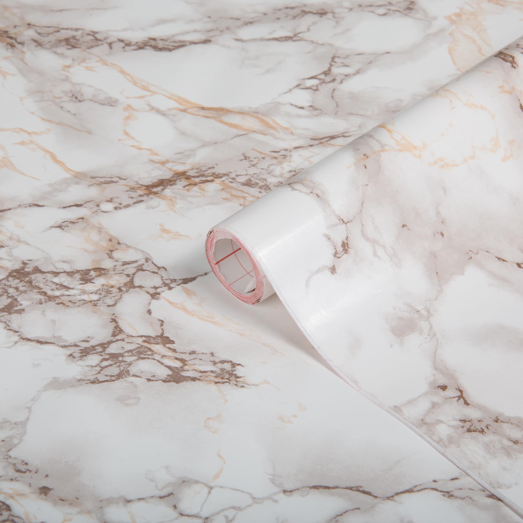 D-C-Fix Peel And Stick Contact Paper Cortes Marble Brown Look Self-Adhesive Film Waterproof & Removable Wallpaper Decorative Vin